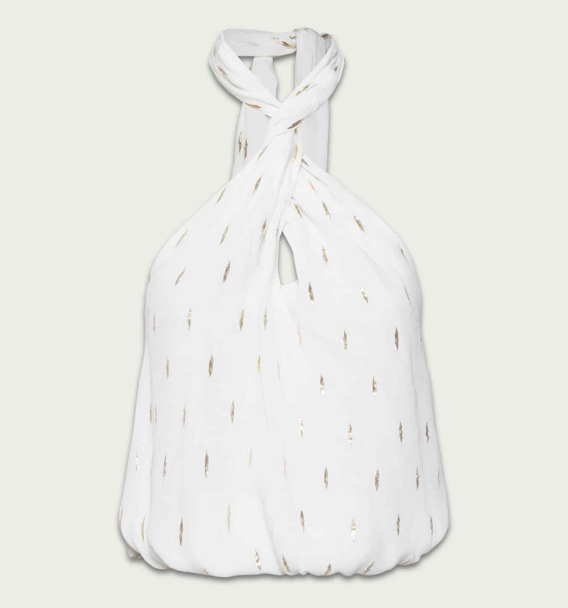 Blusa globo cuello halter - miniatura 5
