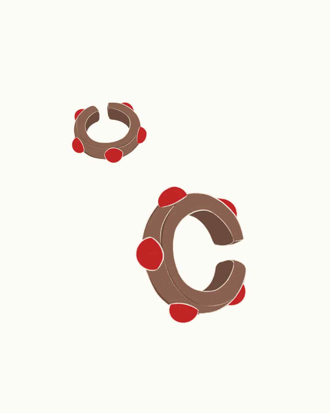 Polka Earcuff - miniatura 1