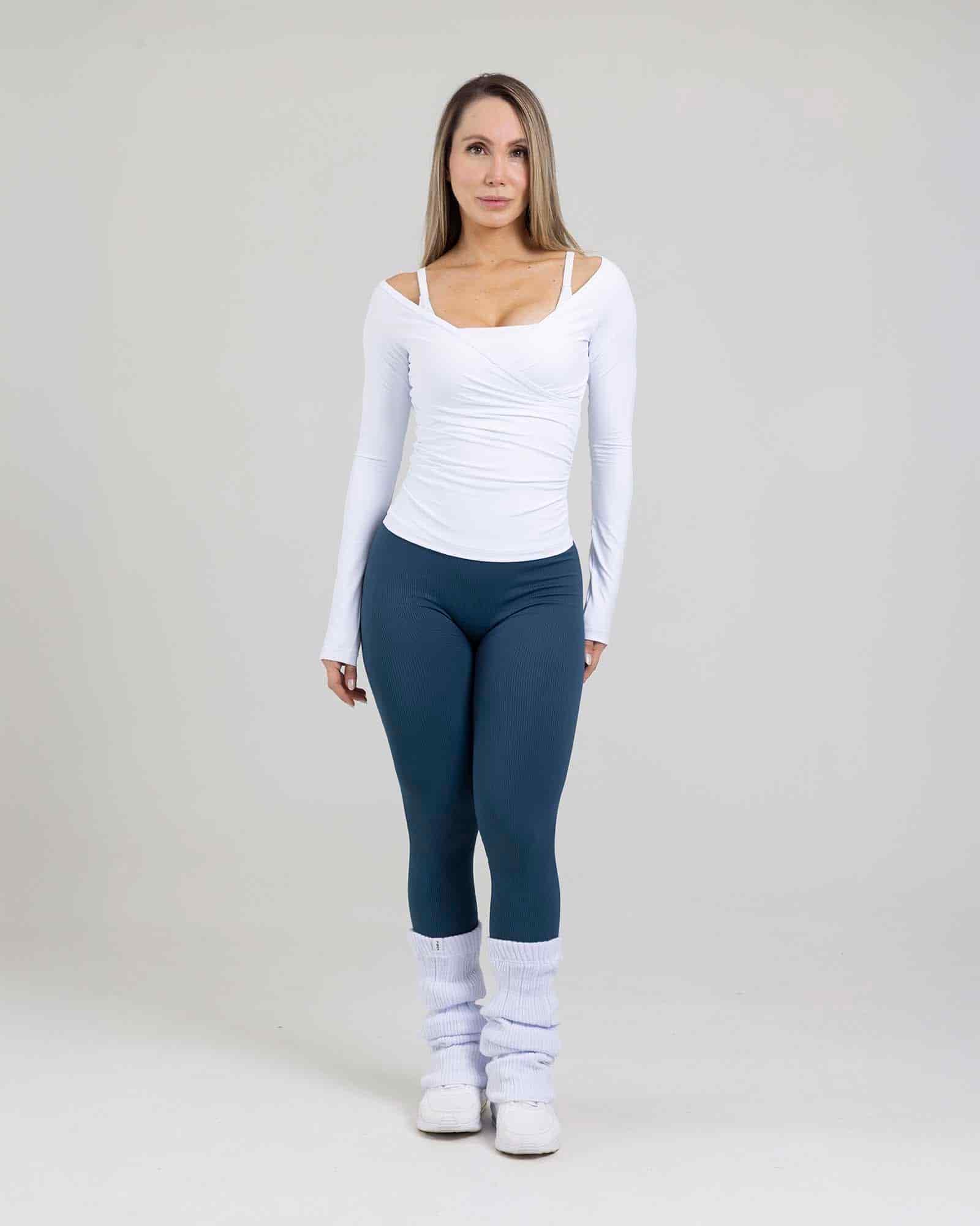 Leggings flow seamless azul navy tropi FIBER - miniatura 1