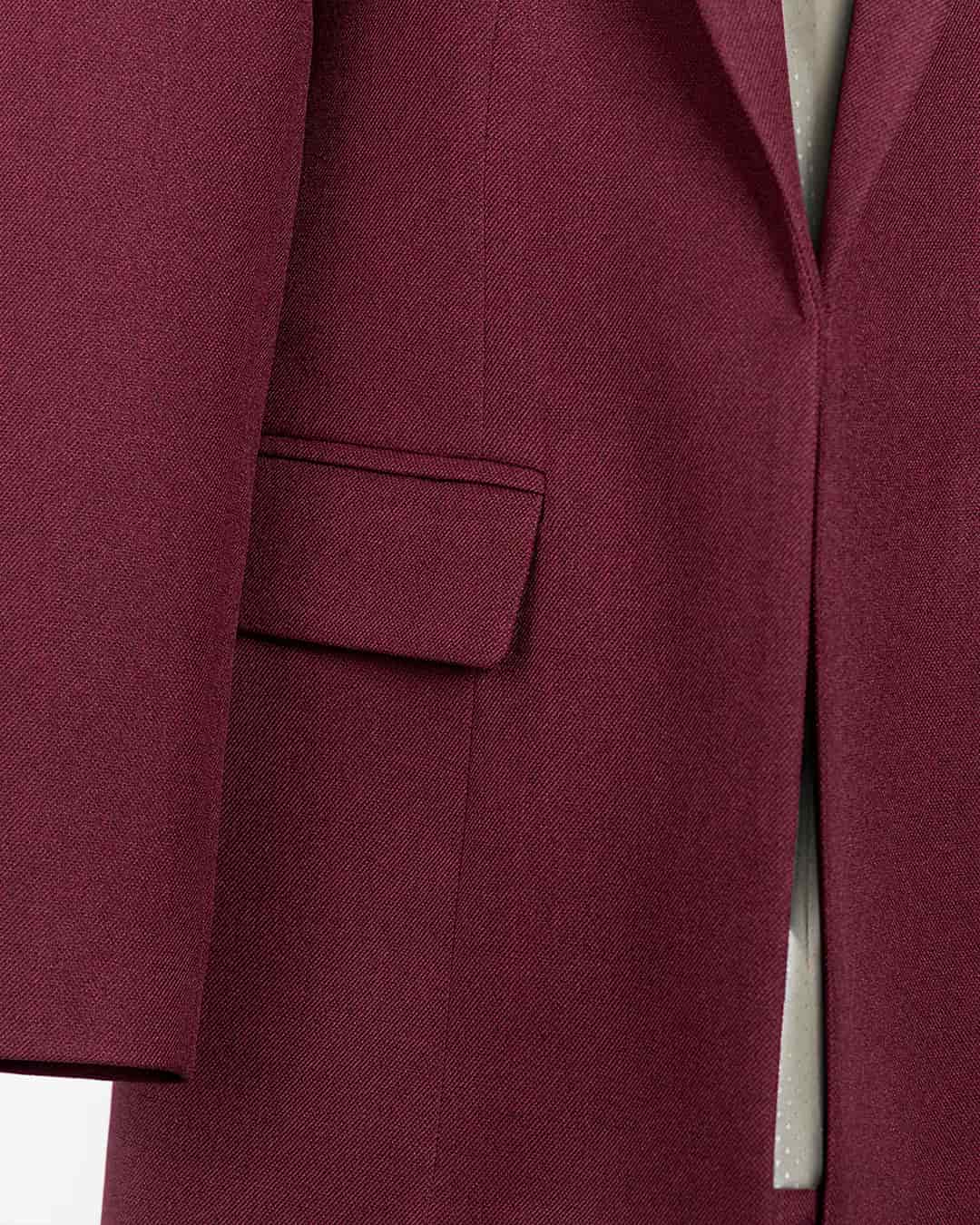 Blazer Vinotinto Burdeos - miniatura 5