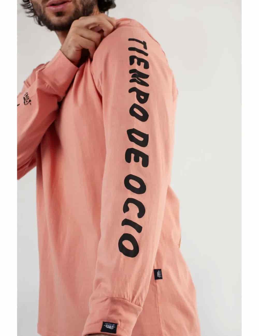 Camibuso Regular Fit Tiempo de Ocio Salmón Hombre - miniatura 3