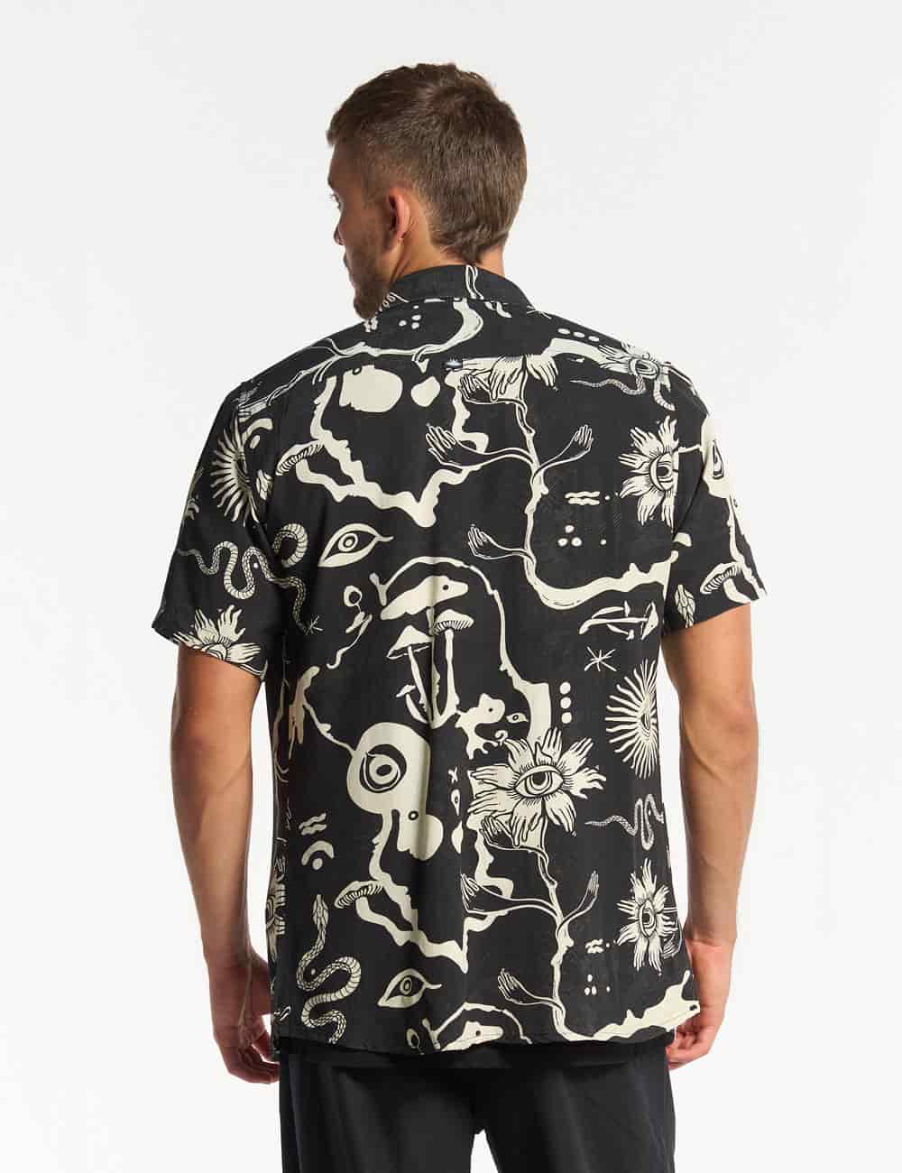Camisa Regular Fit Chacras  negro + crudo Hombre - miniatura 4