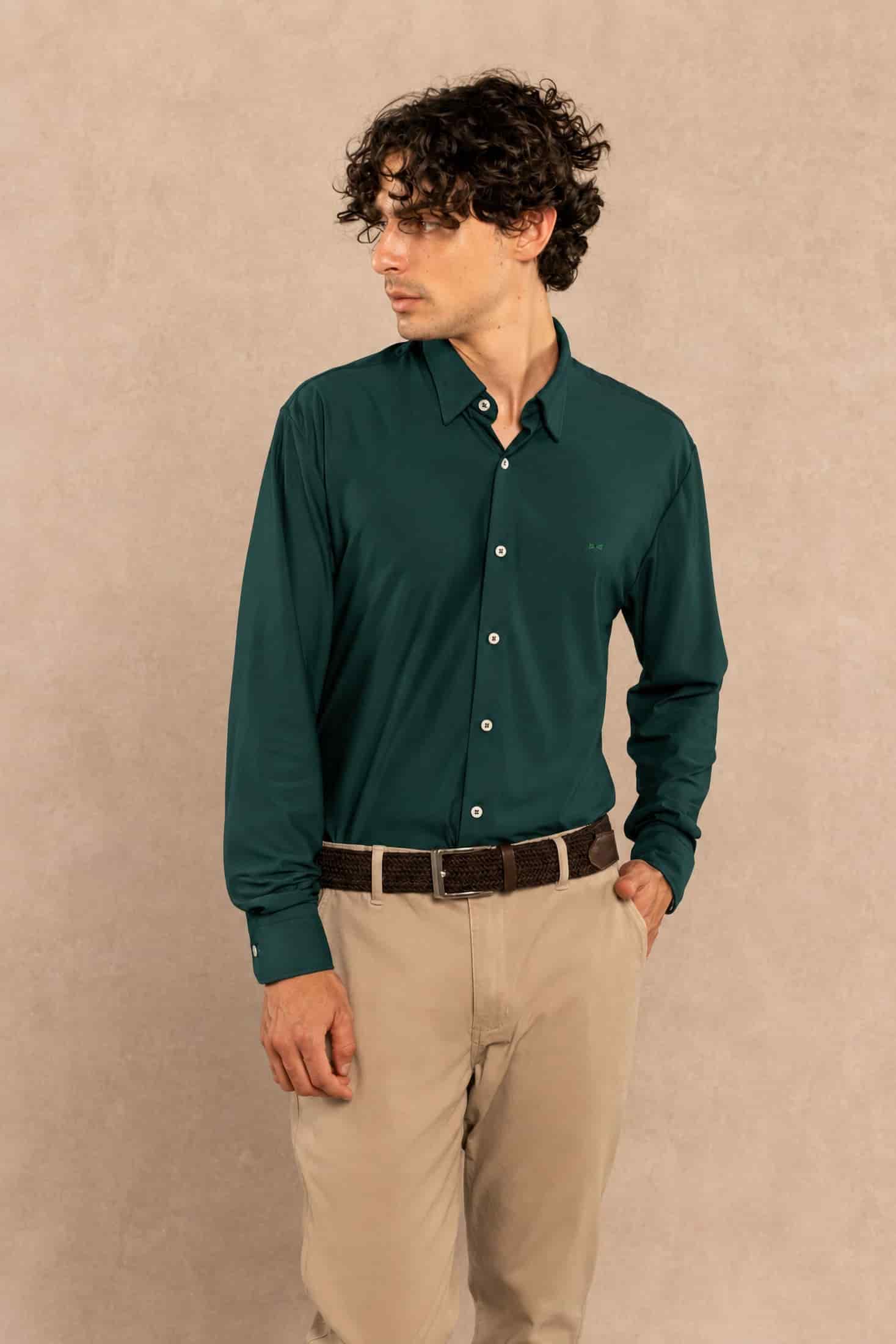 Camisa Performance Oxford Esmerald - miniatura 4
