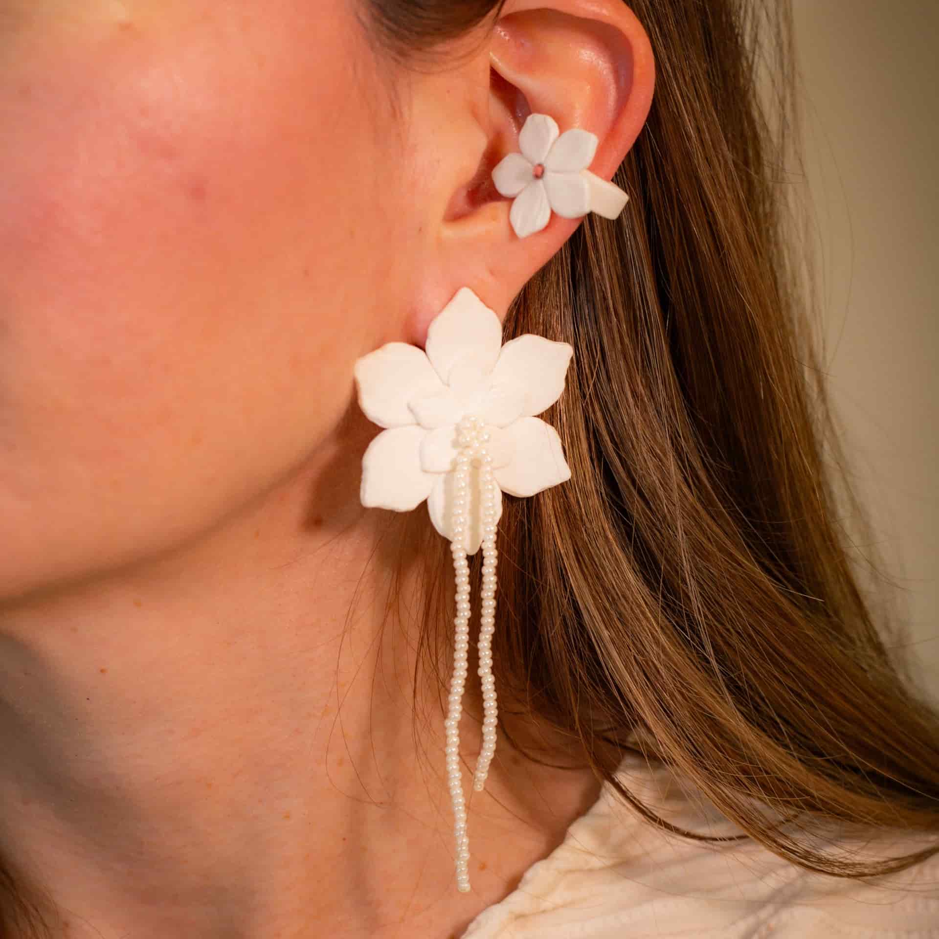 Aretes Flor de Ocobo Maxi - miniatura 5