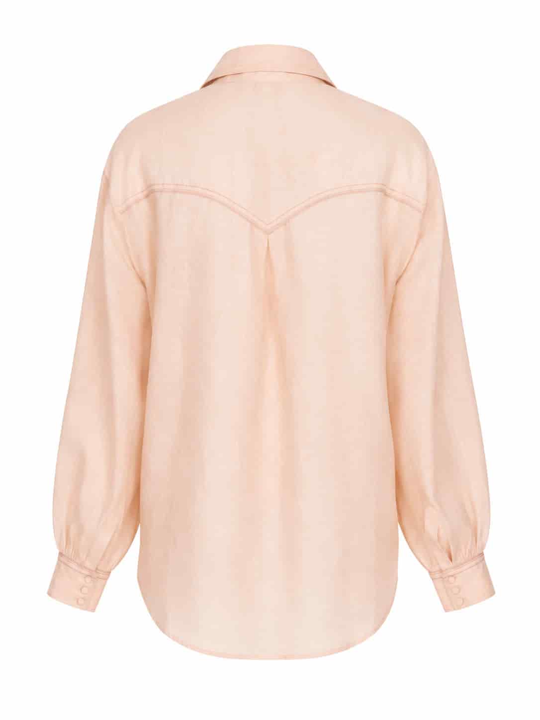 Texas Linen Shirt/ Soft Pink - miniatura 2