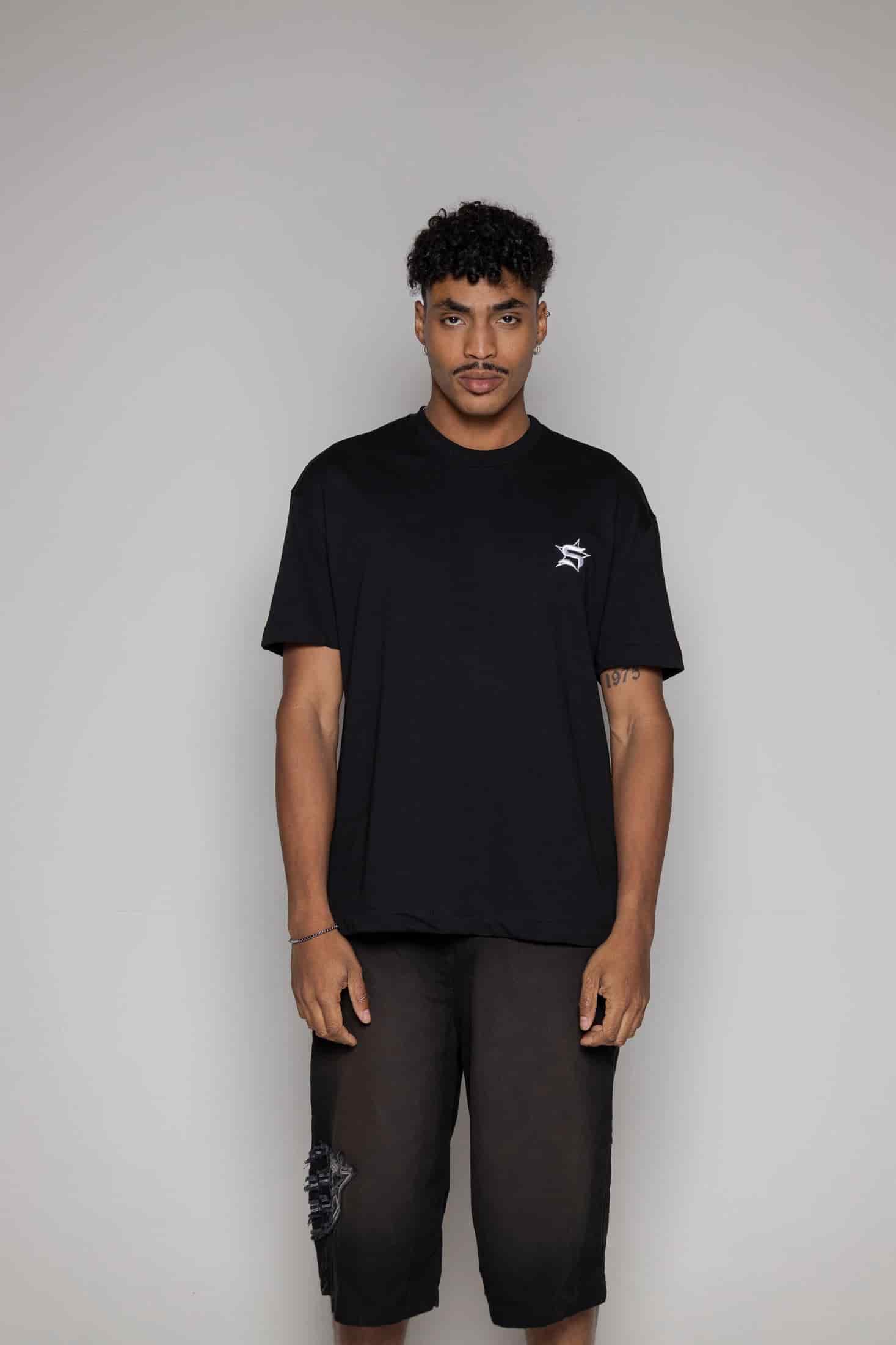 Camiseta Courage Regular-Negra - miniatura 1
