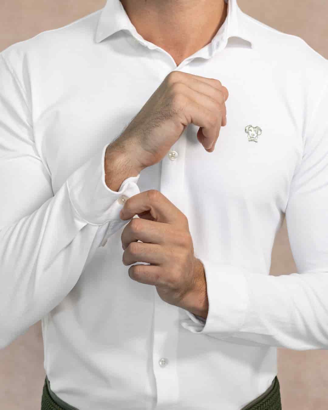 Camisa Antimanchas Piqu  Ivory - miniatura 3