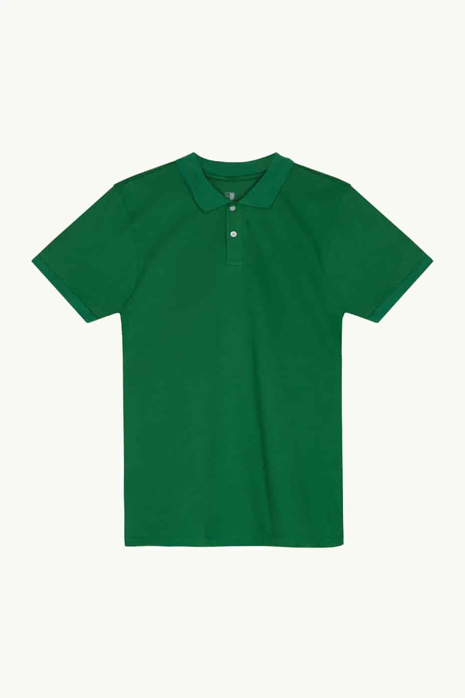 Camiseta Polo 100% Algodón Piqué Verde Oscuro - miniatura 4