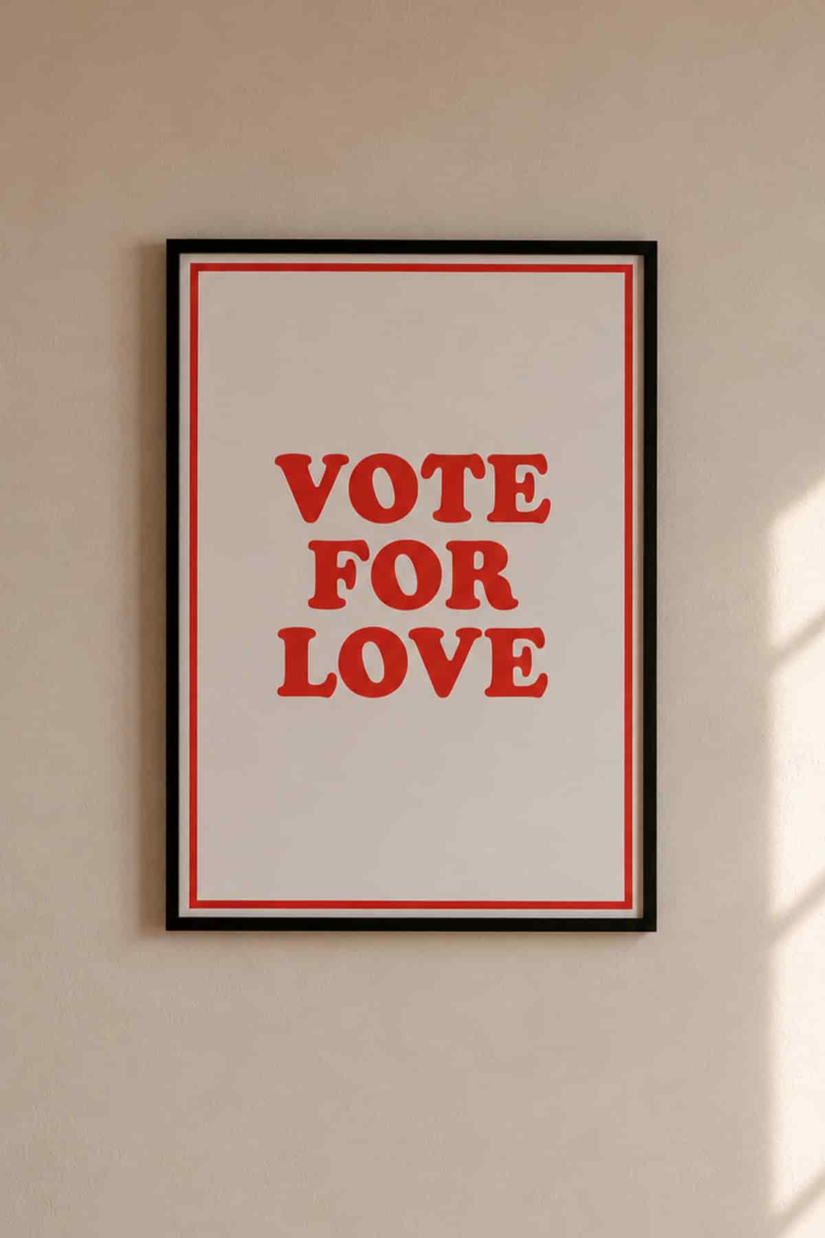 VOTE FOR LOVE PRINT - miniatura 2