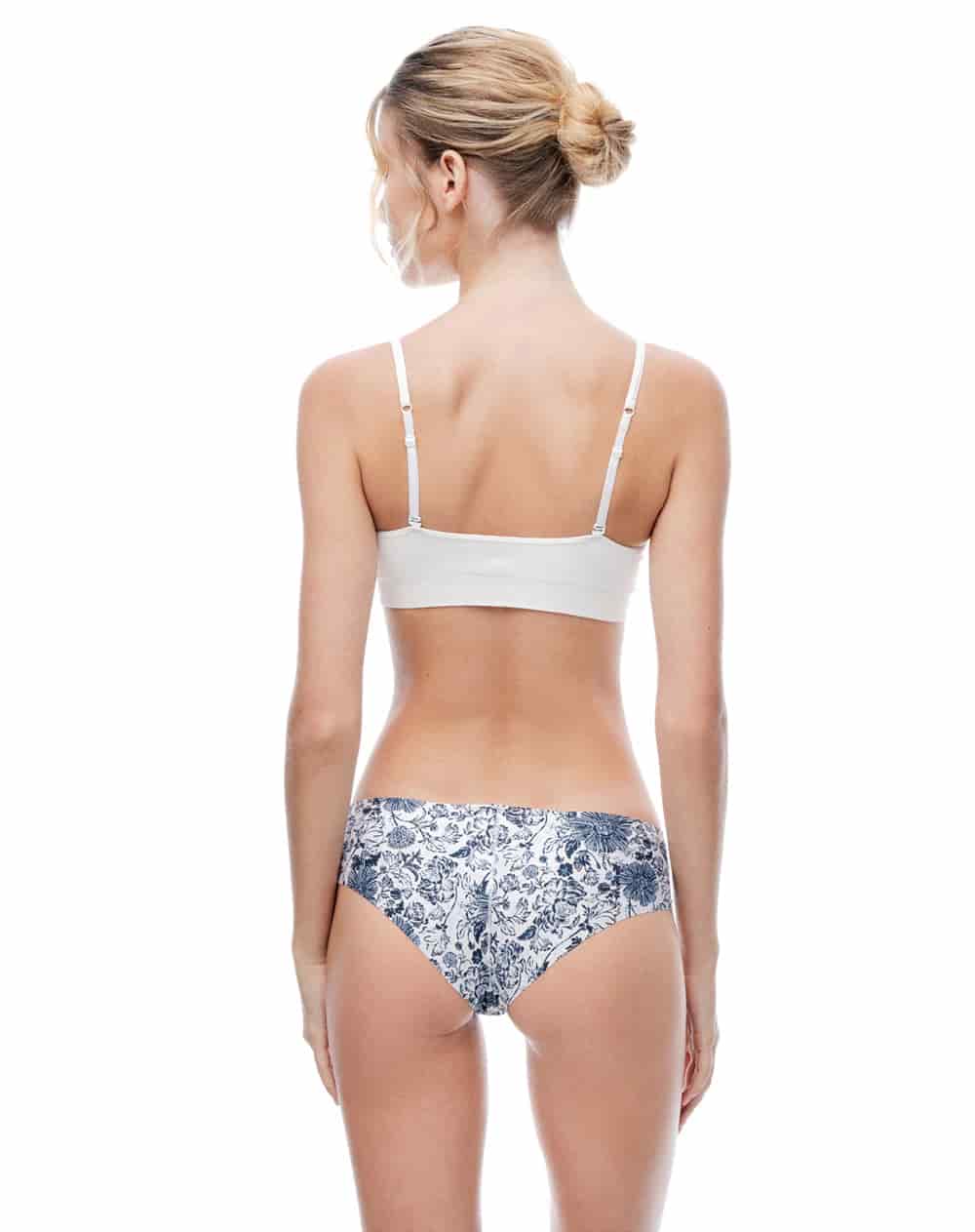 Panty cachetero tiro medio invisible estampado mujer - miniatura 2