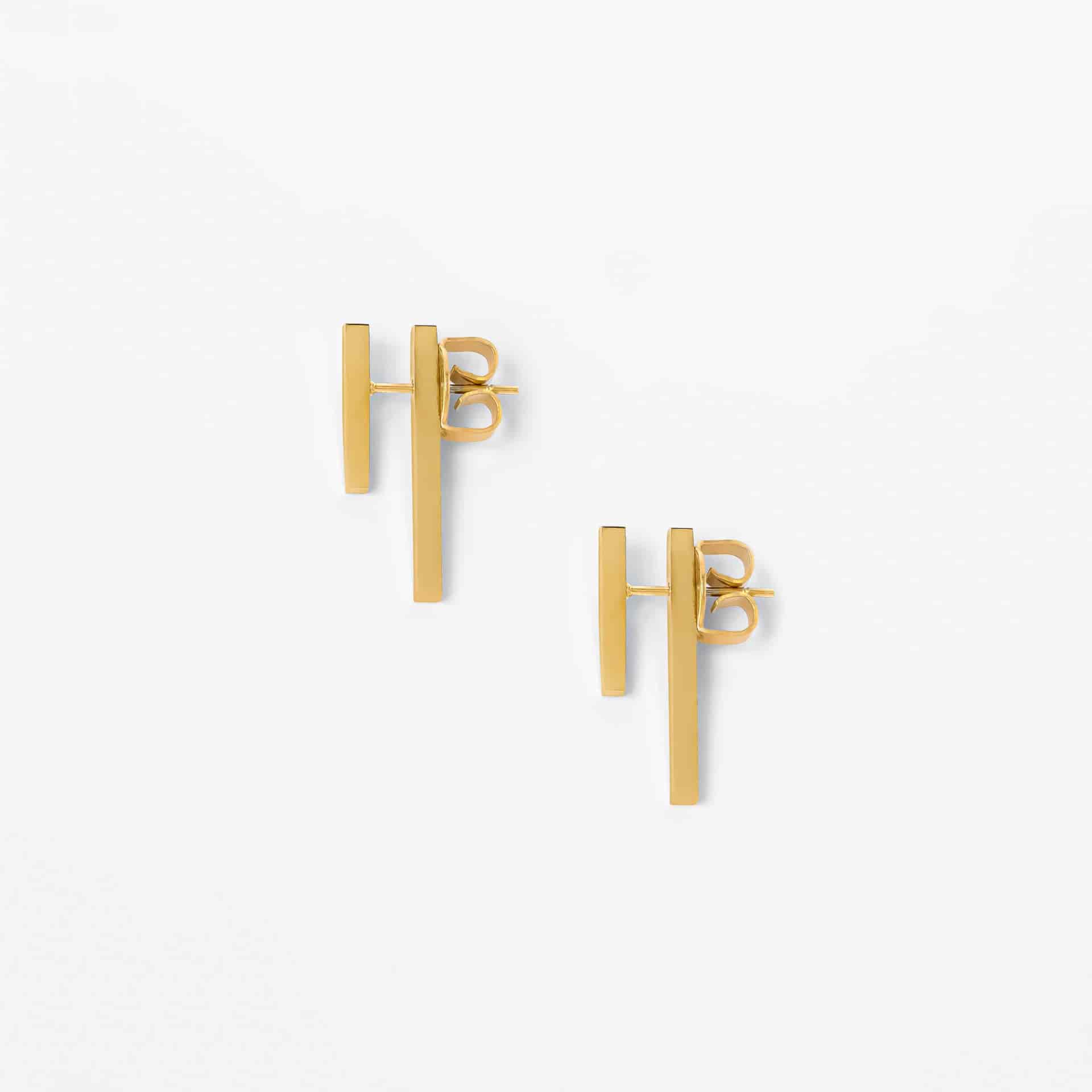 Aretes Bastoni Mini Negro - miniatura 3
