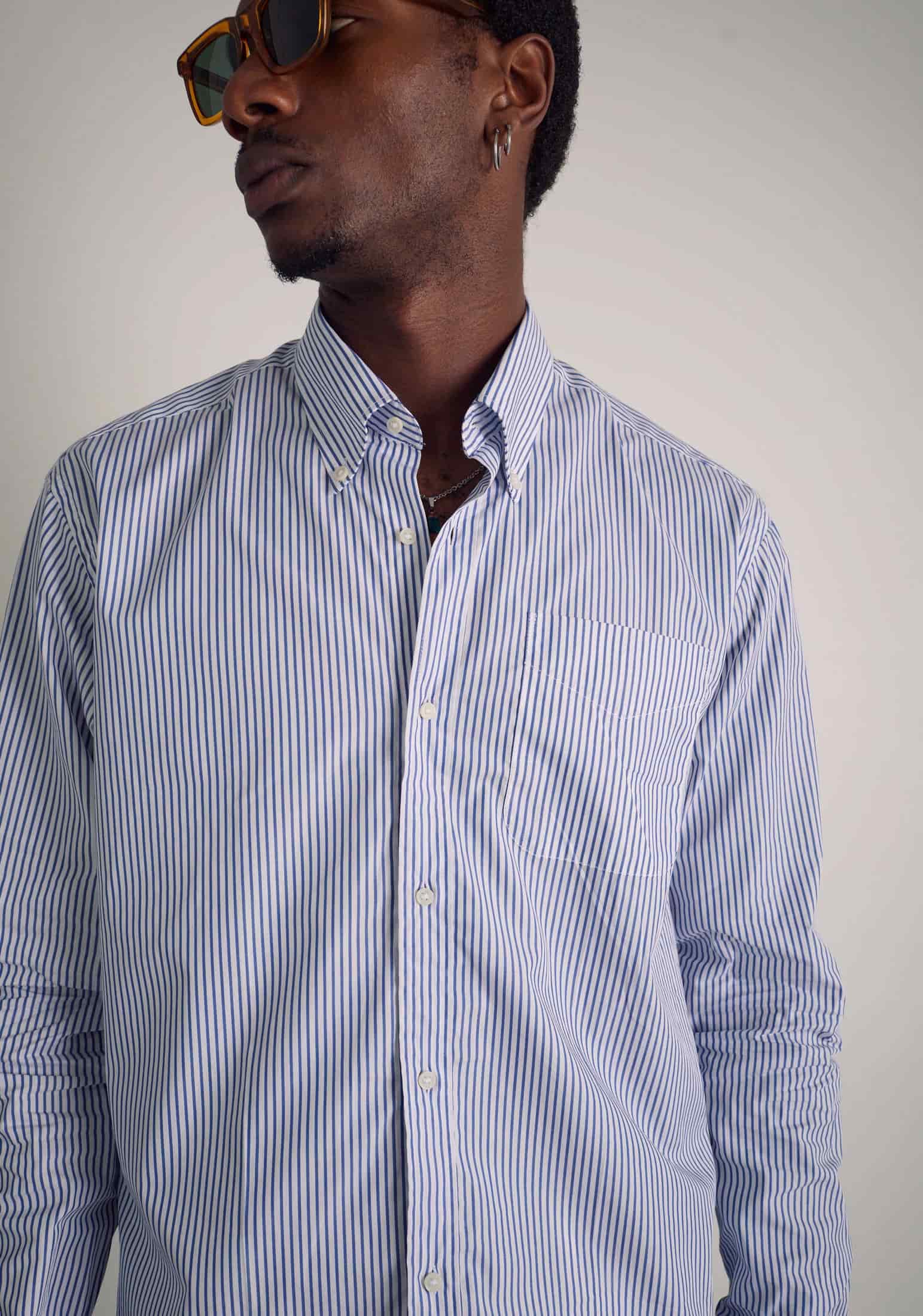Camisa H CBD Rayas Azul Osc - miniatura 4