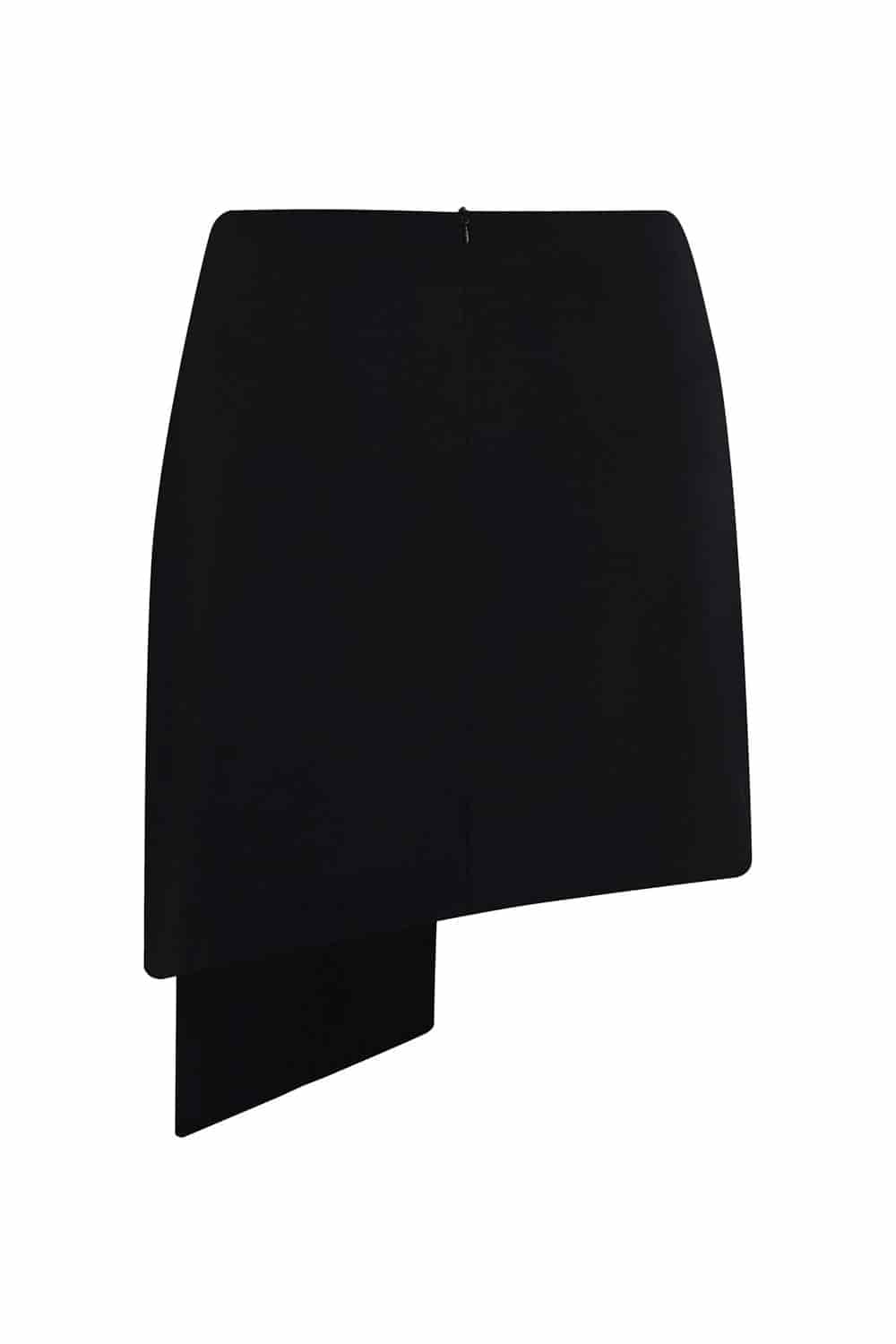 Falda seda imperial negro - miniatura 3