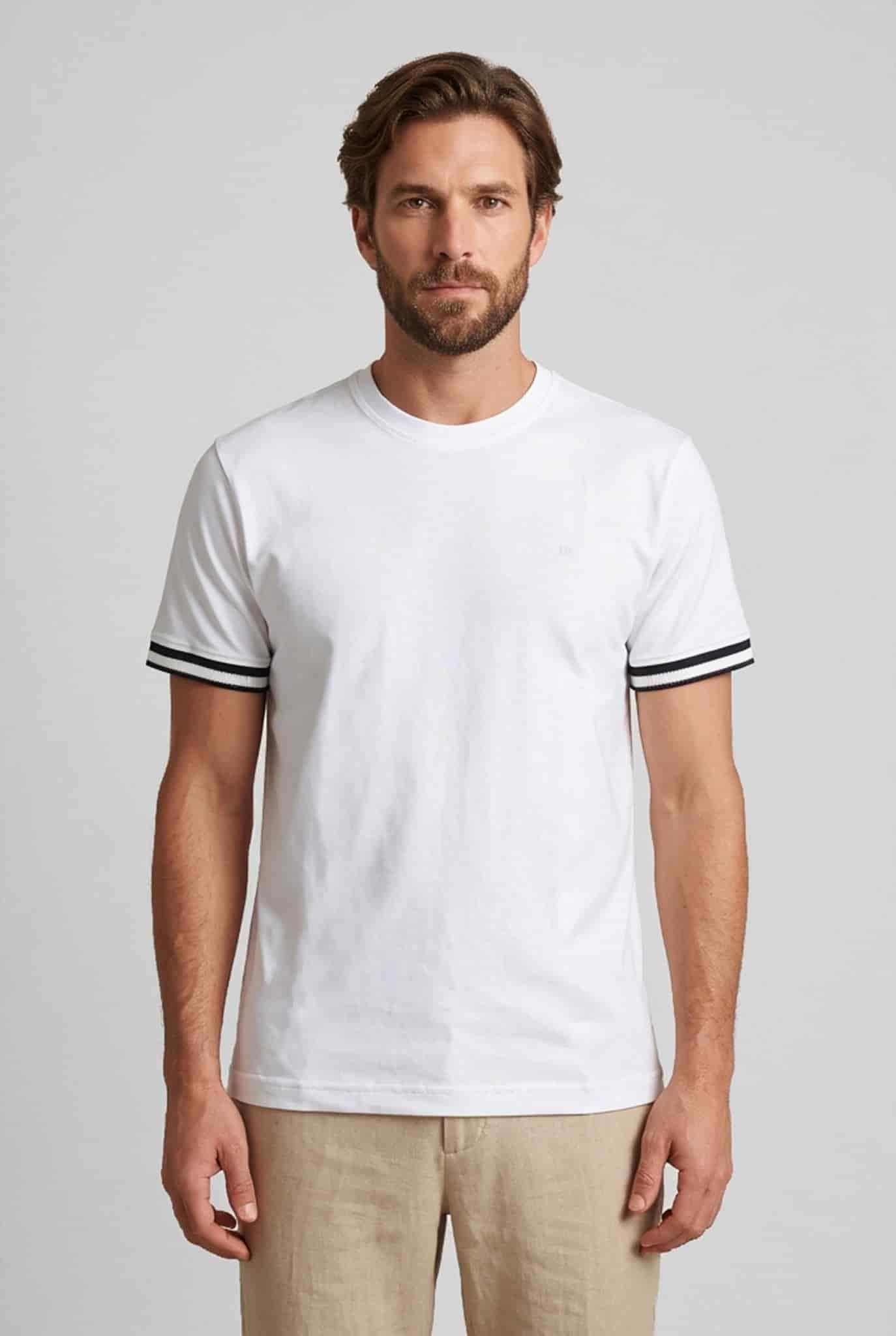 Camiseta cuello redondo para hombre Jon Sonen 020425008 - miniatura 4