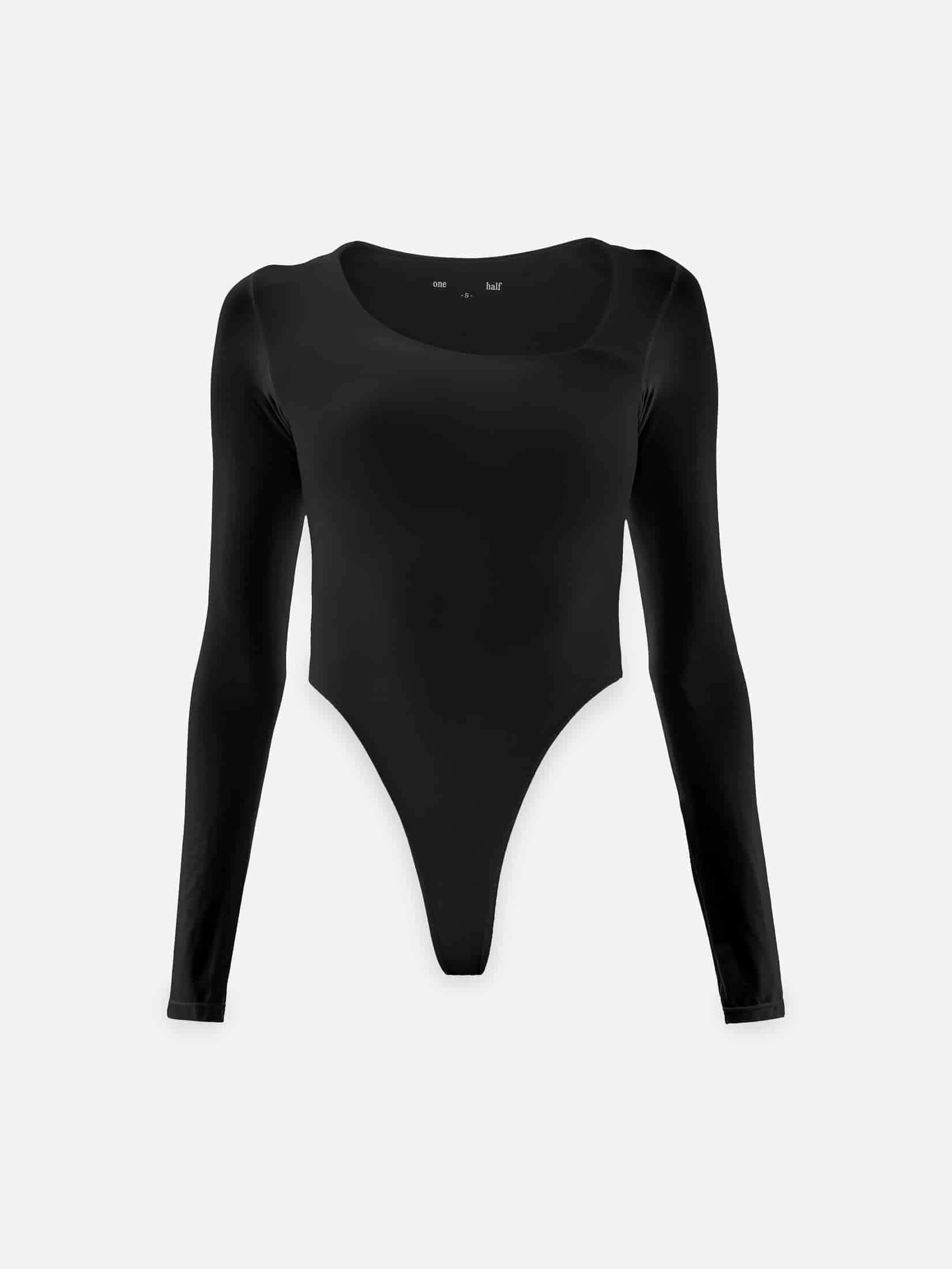 OPEN CURVE BODYSUIT - BLACK - miniatura 6