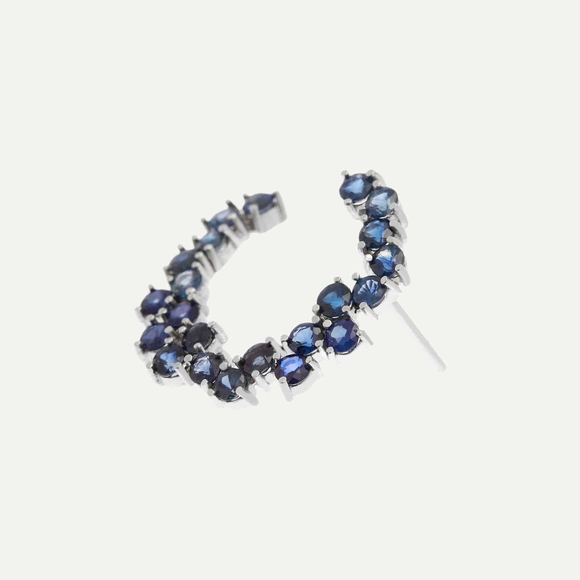 Arete Twisted wave hoop - miniatura 5