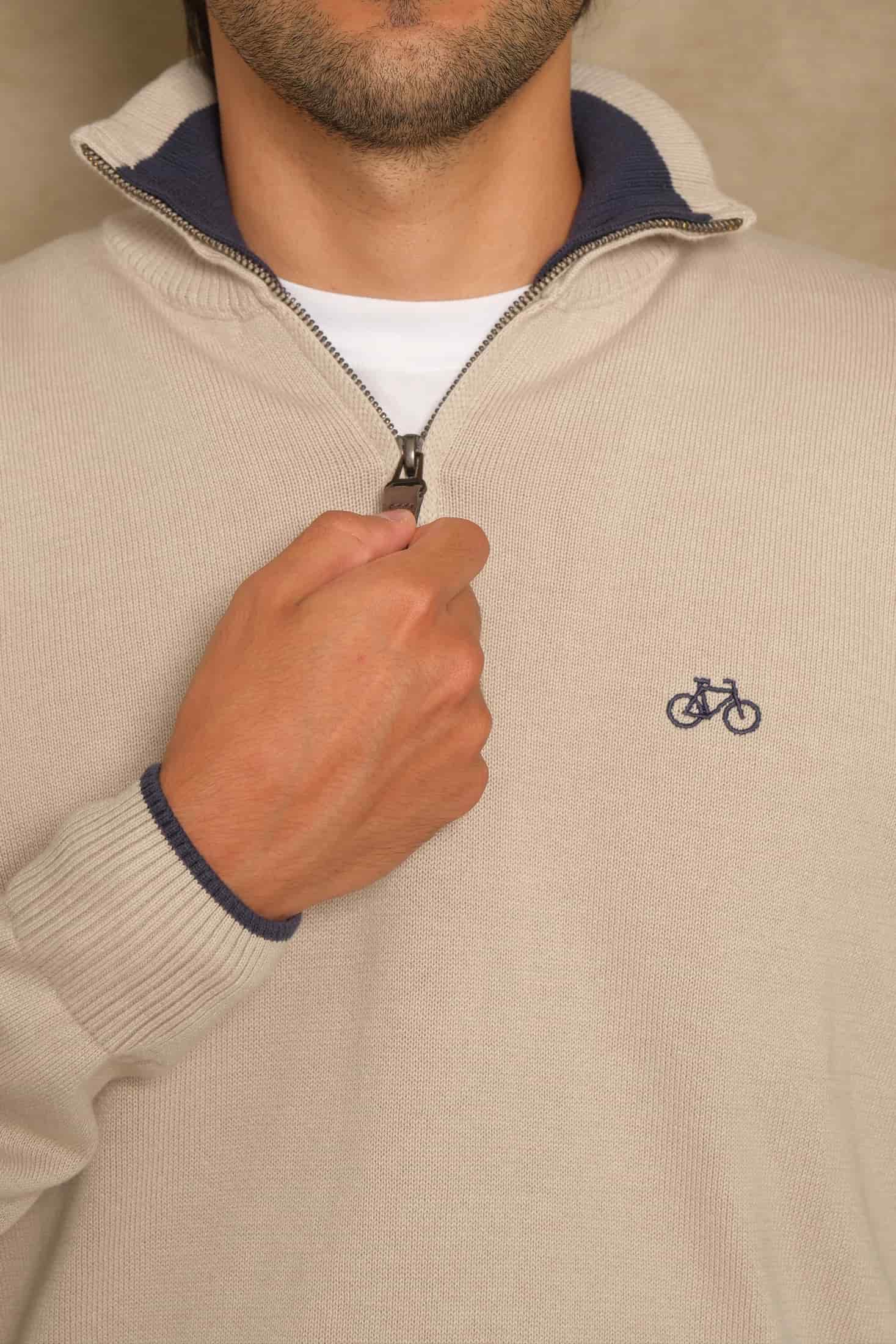 SACO HALF ZIP BONE - miniatura 2