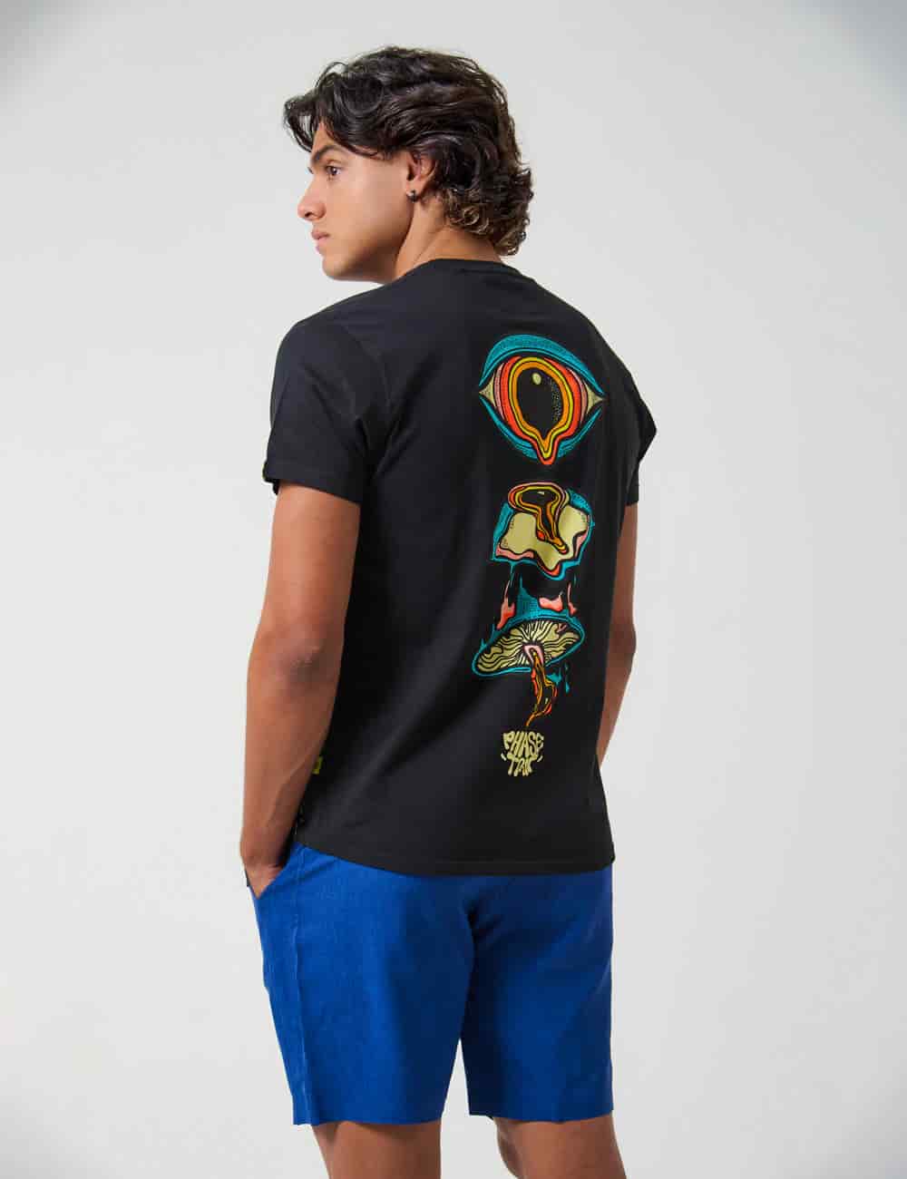 Camiseta Regular Fit Phase Trip negro Hombre - miniatura 12