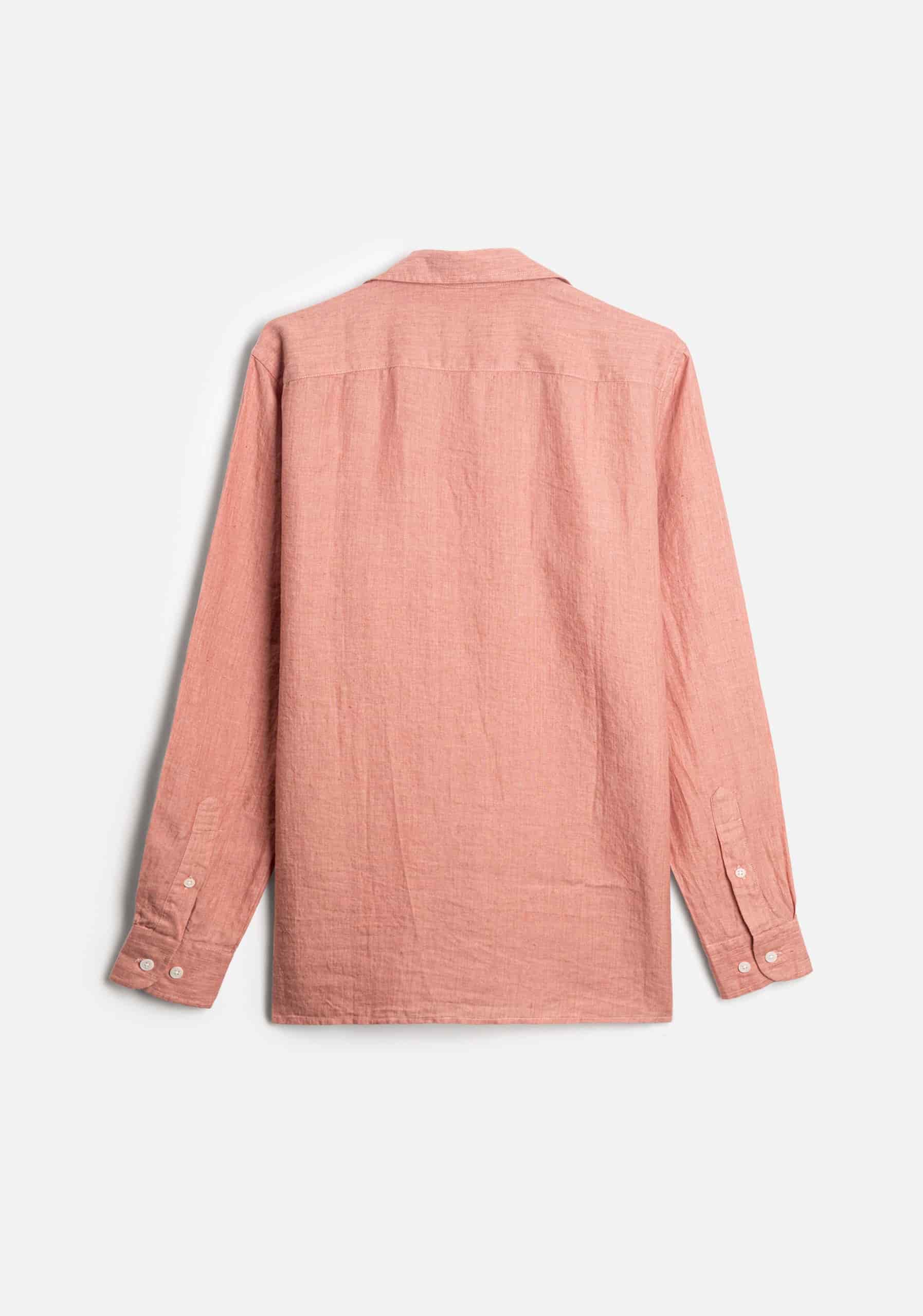 Camisa Lino Malawi Palo De Rosa - miniatura 4