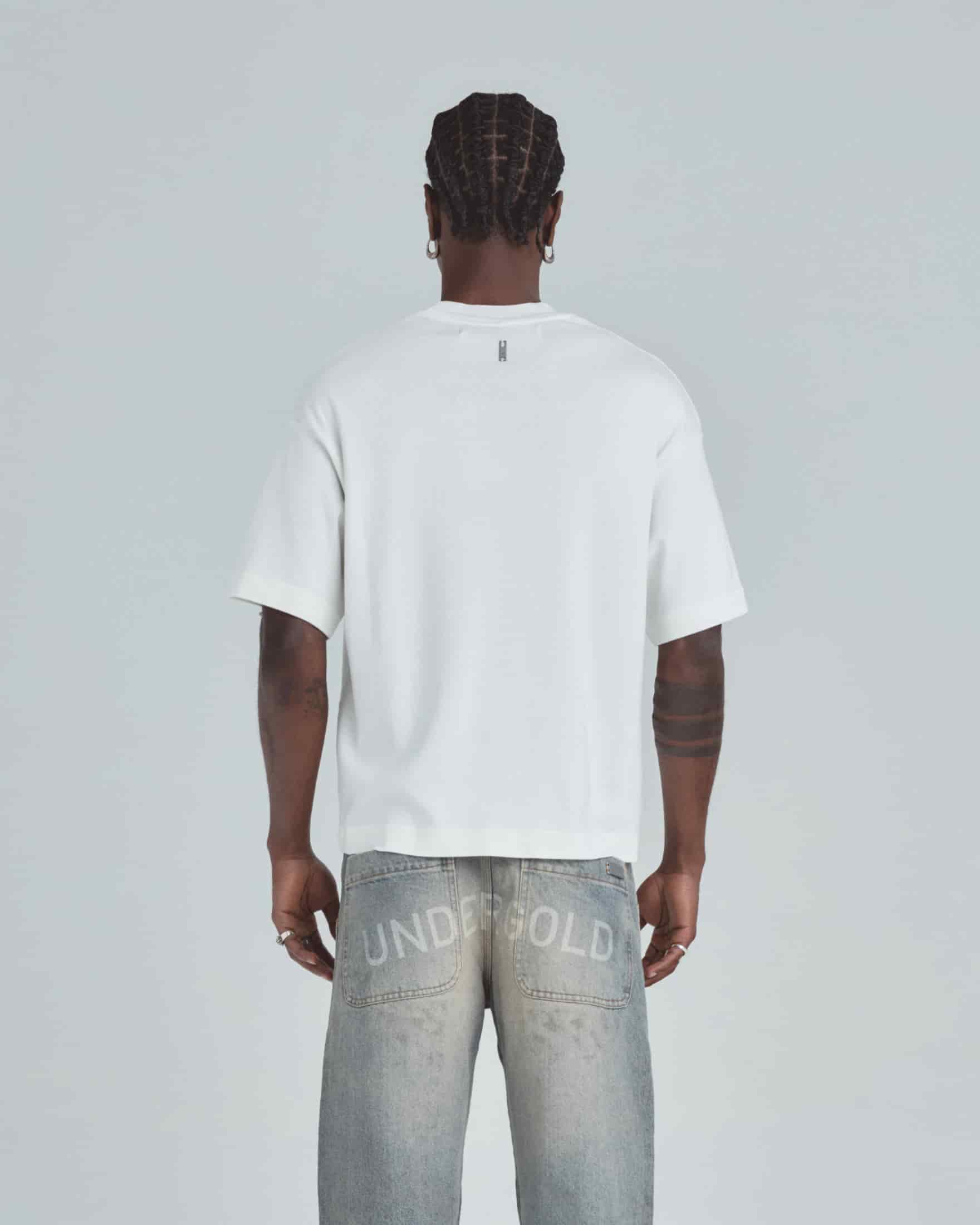 Line Basic Label Boxy Fit Tshirt White - miniatura 7