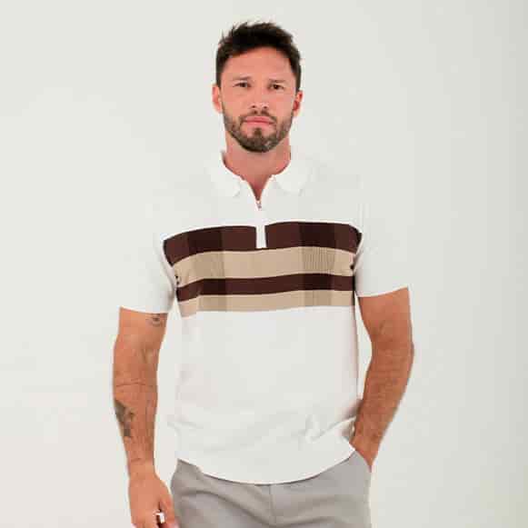 SUETER POLO MODA TEJIDO HOMBRE - miniatura 2