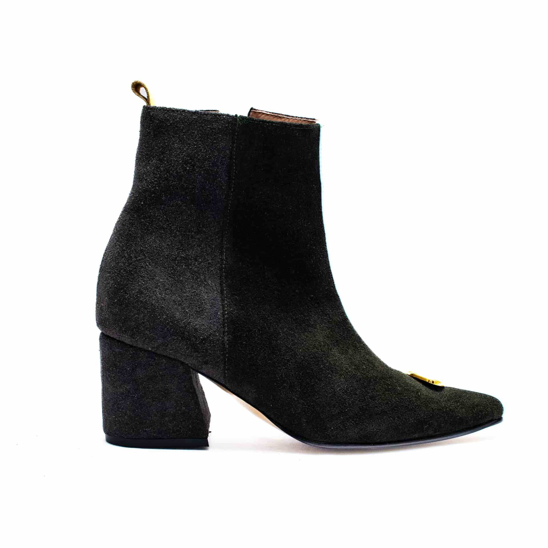 AMEBA BOOTS - Verde Botella x Taupe + Celeste Fresco - miniatura 1