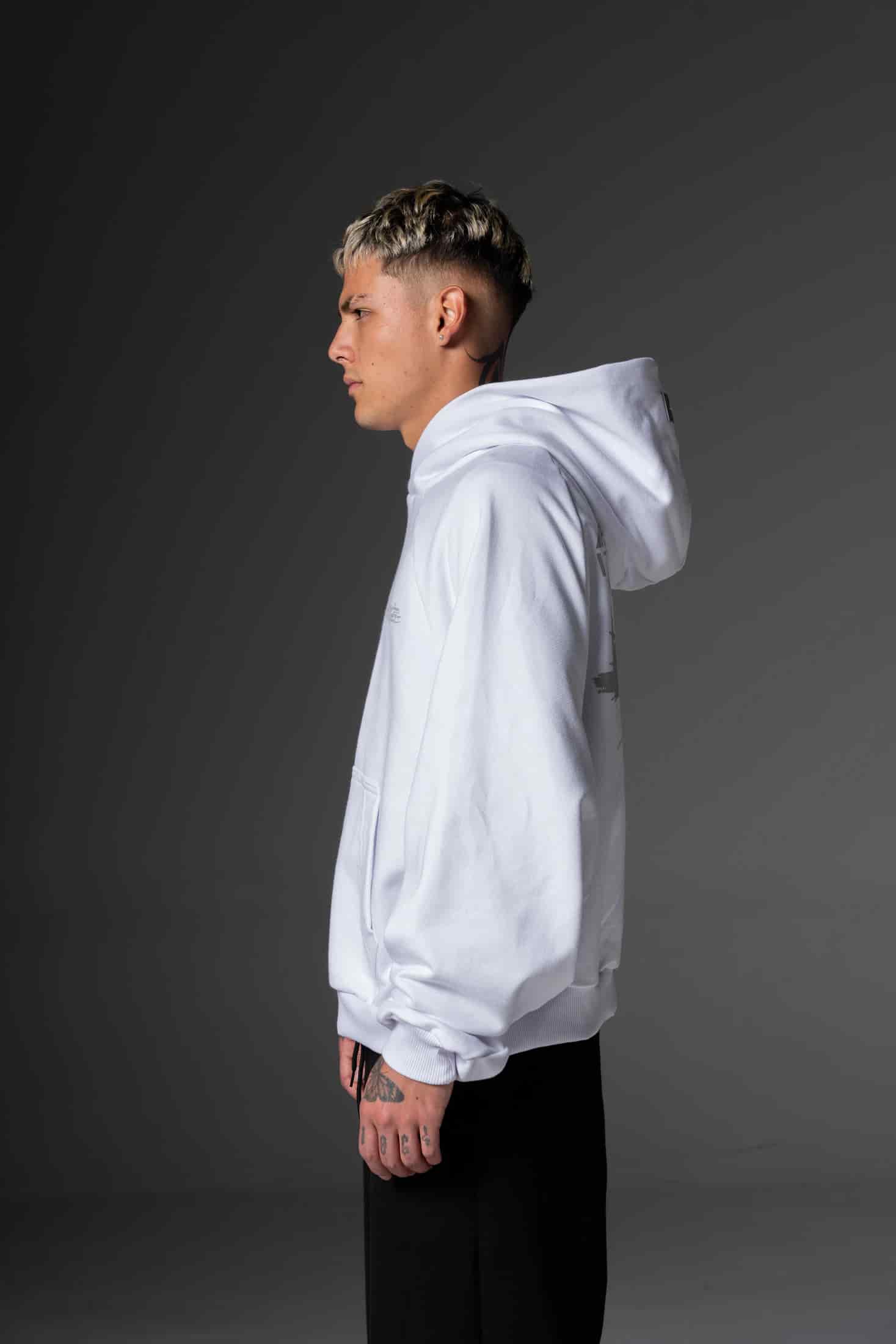 Hoodie Boxy fit Human form   400 gramos - miniatura 3