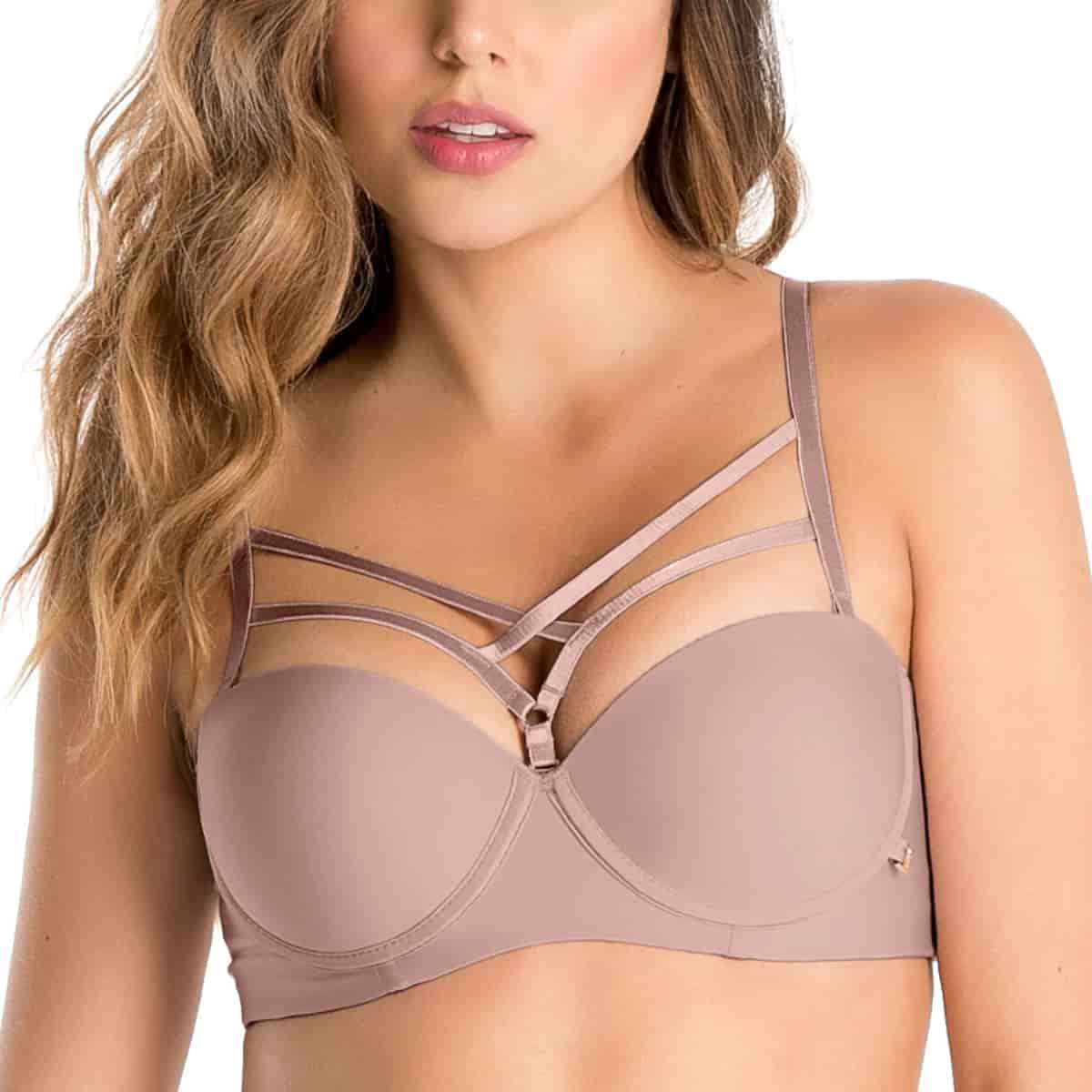 BRASIER STRAPLESS CON ESTRUCTURA INTERNA EN POWERNET - miniatura 4