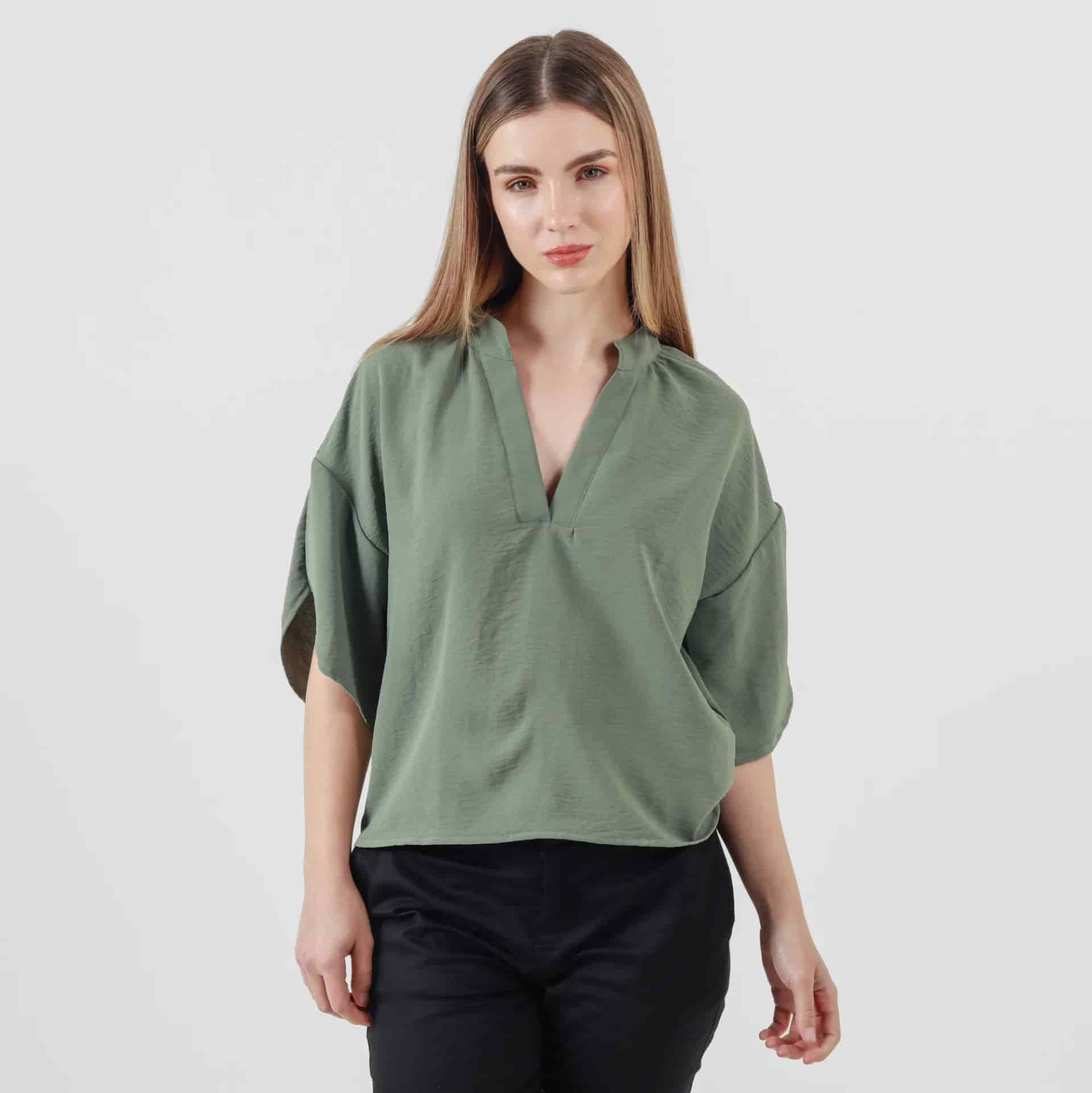 Blusa Cuello Neru Manga Corta - miniatura 16