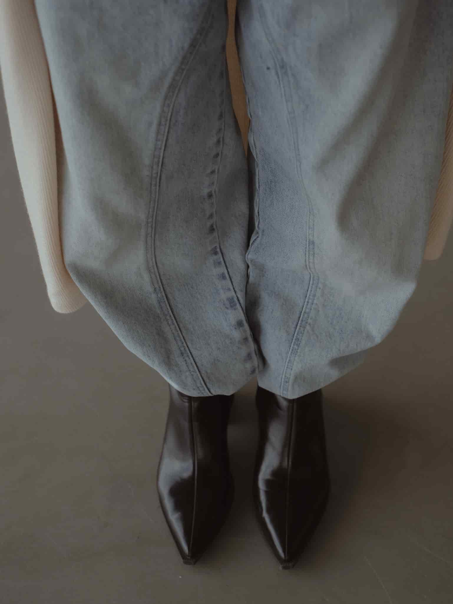 LONG BARREL JEAN - OLD LIGHT BLUE - miniatura 12