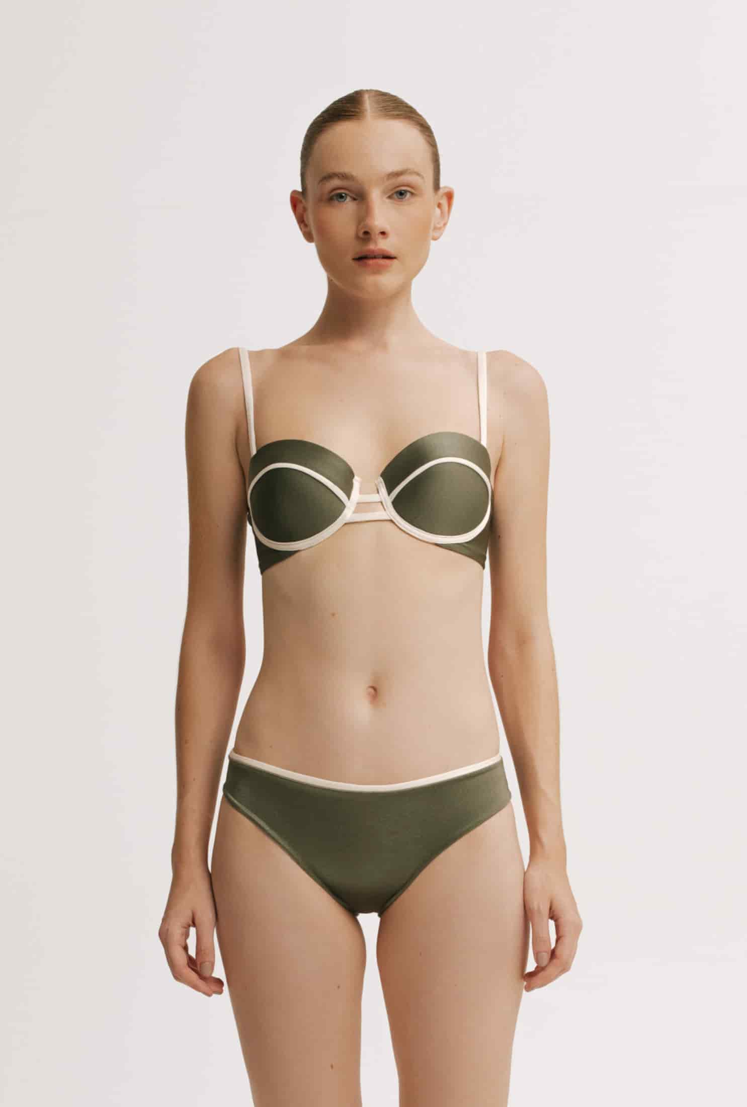Top de Bikini Cresida basil - miniatura 1