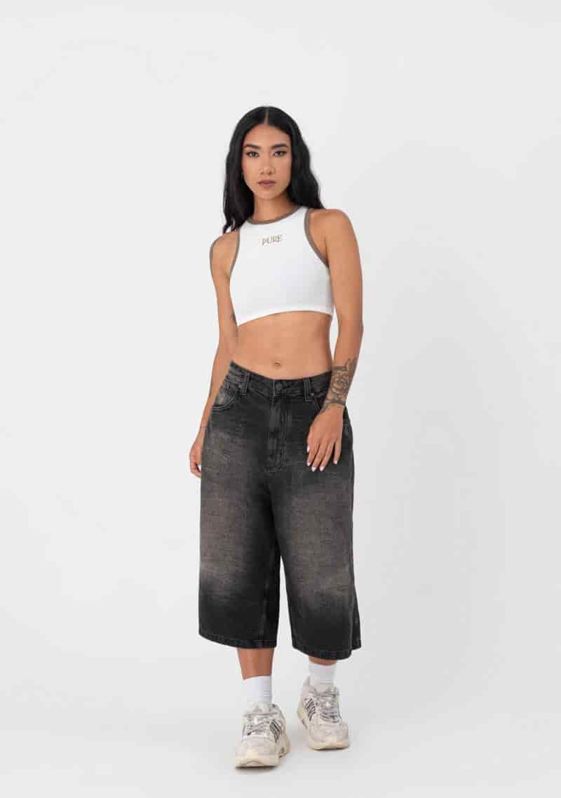 Atelier Cream - Brown Crop top - miniatura 5
