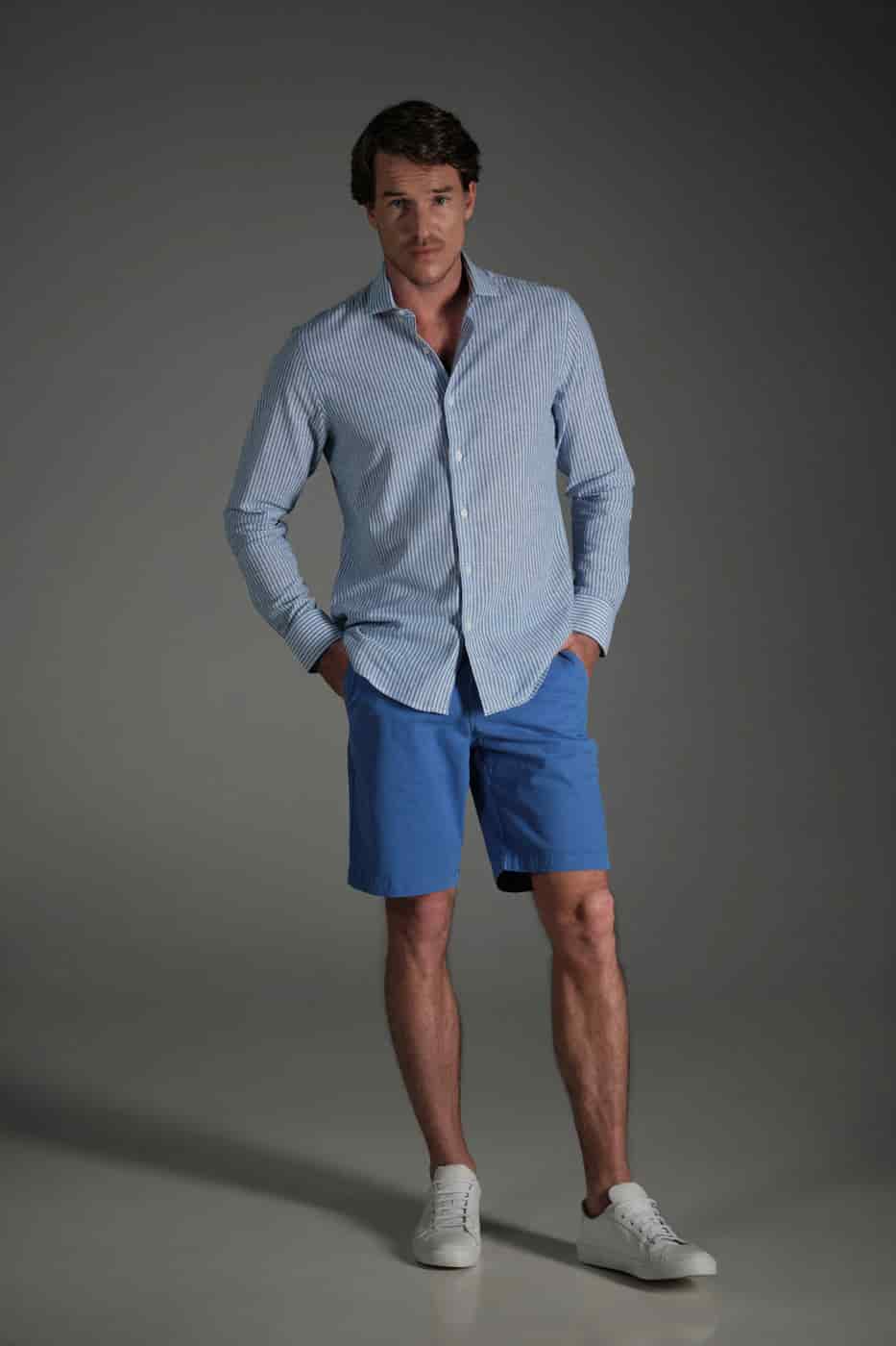 Bermuda Chino Classic Azul Claro - miniatura 2