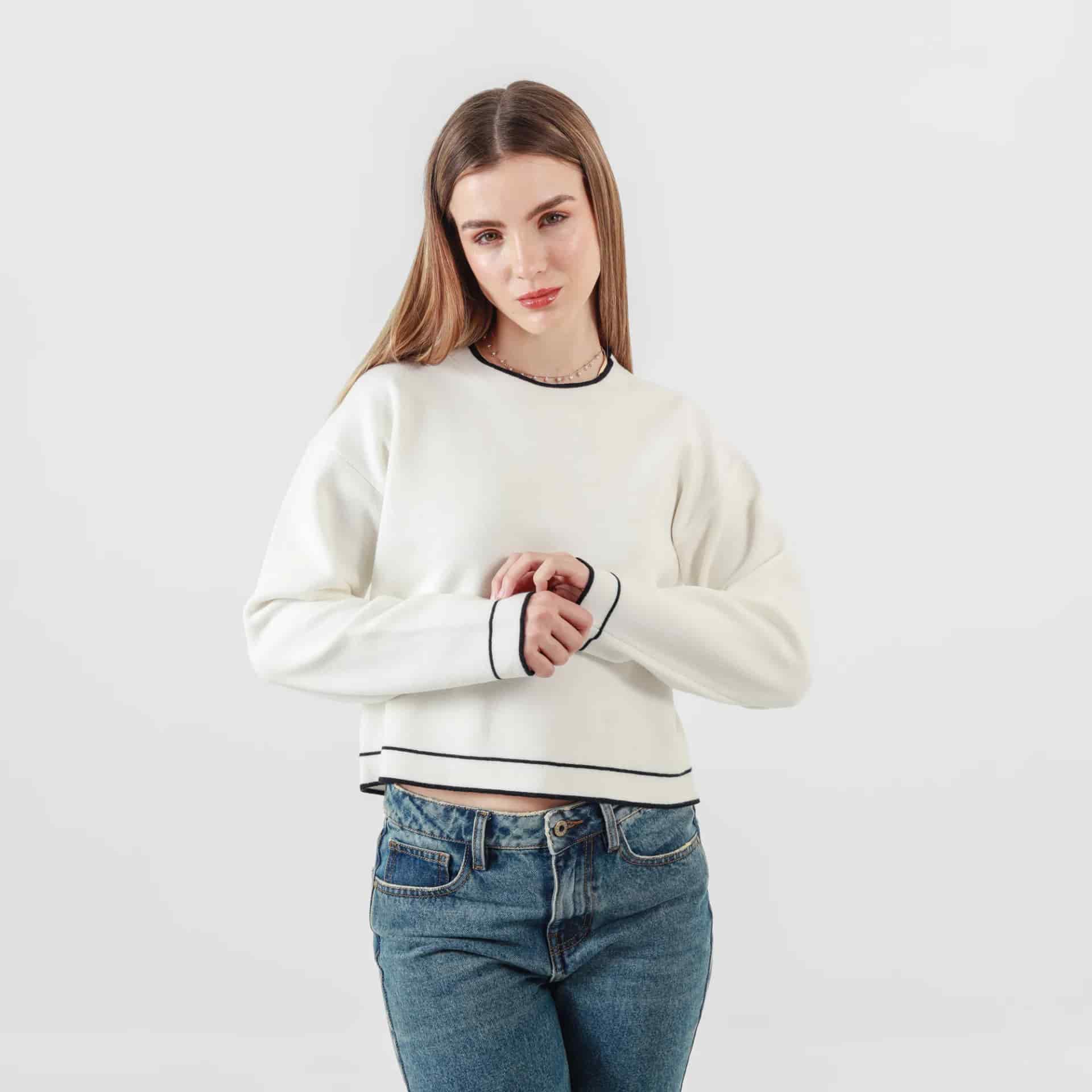 Sweater Cuello Redondo Manga Larga - miniatura 17