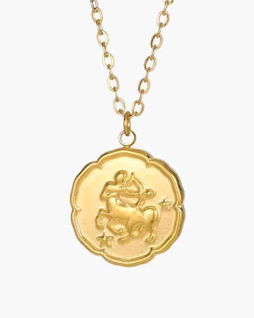 Zodiac Sign Necklace - Gold - miniatura 9