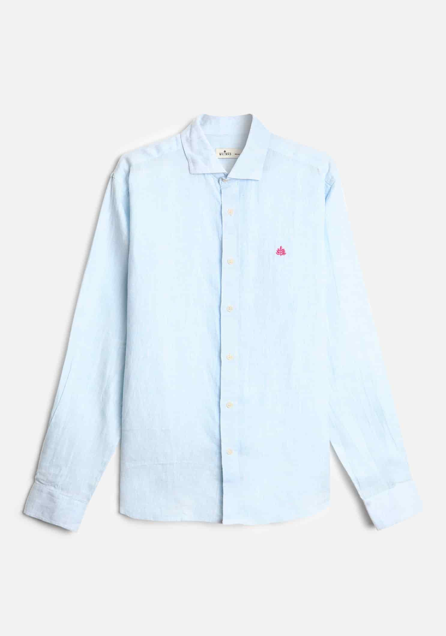 Camisa Lino CF Azul Celeste L-Fuc - miniatura 1