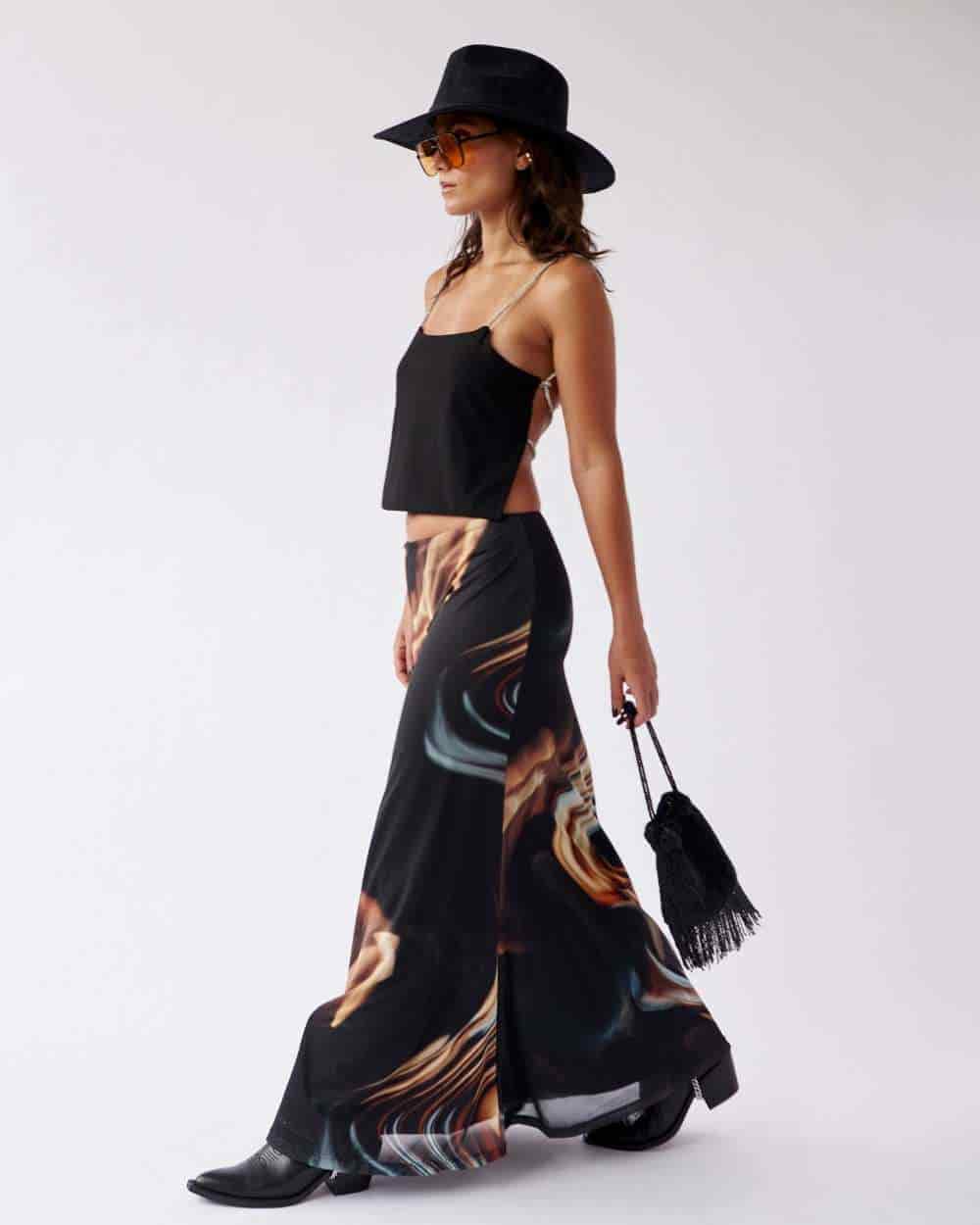 MESH MAXI SKIRT - miniatura 4