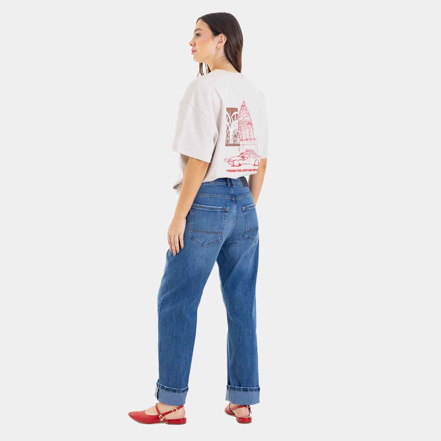 Straight Fit Jeans Mid Blue - miniatura 9