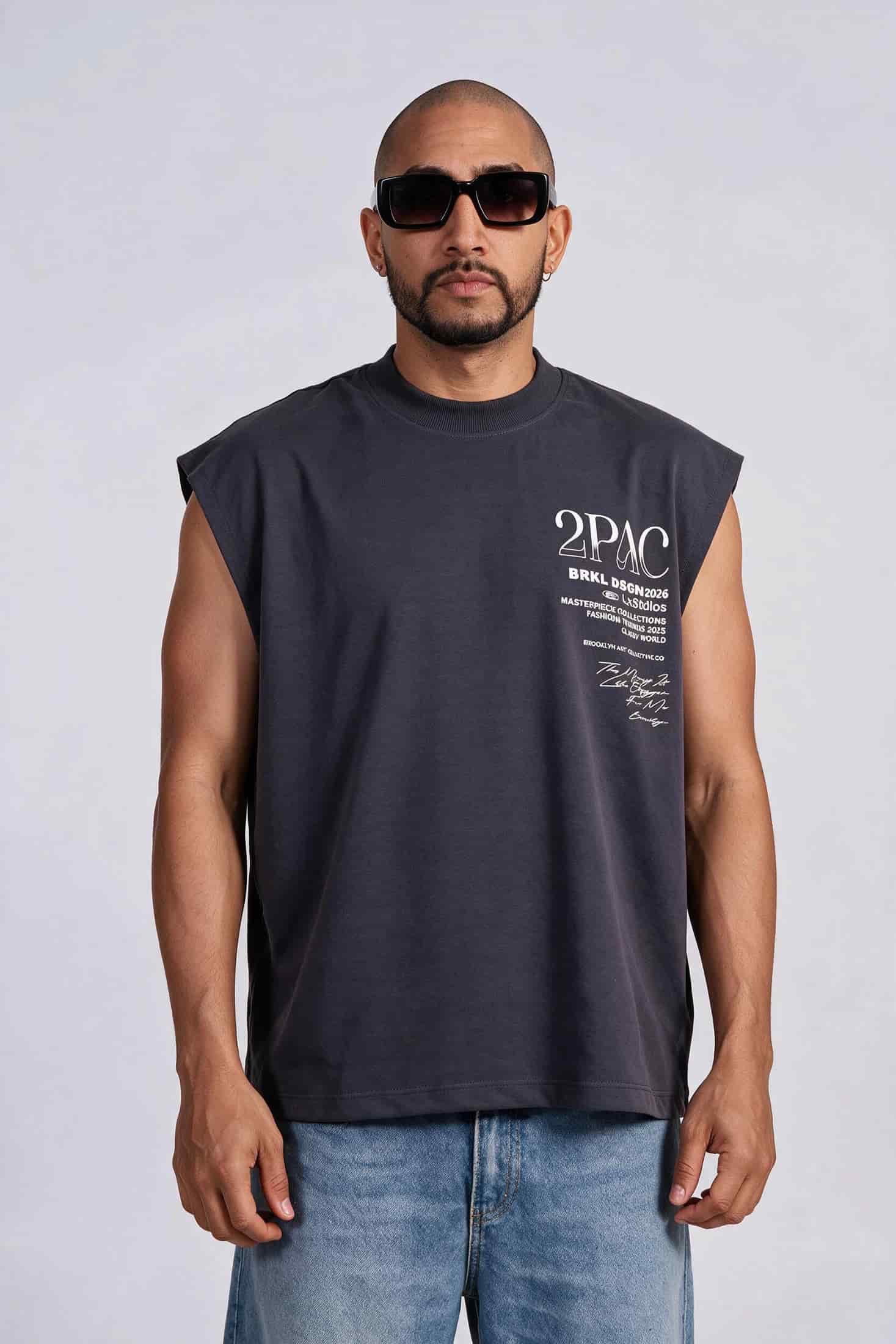 Camisilla oversize 2pac - miniatura 1
