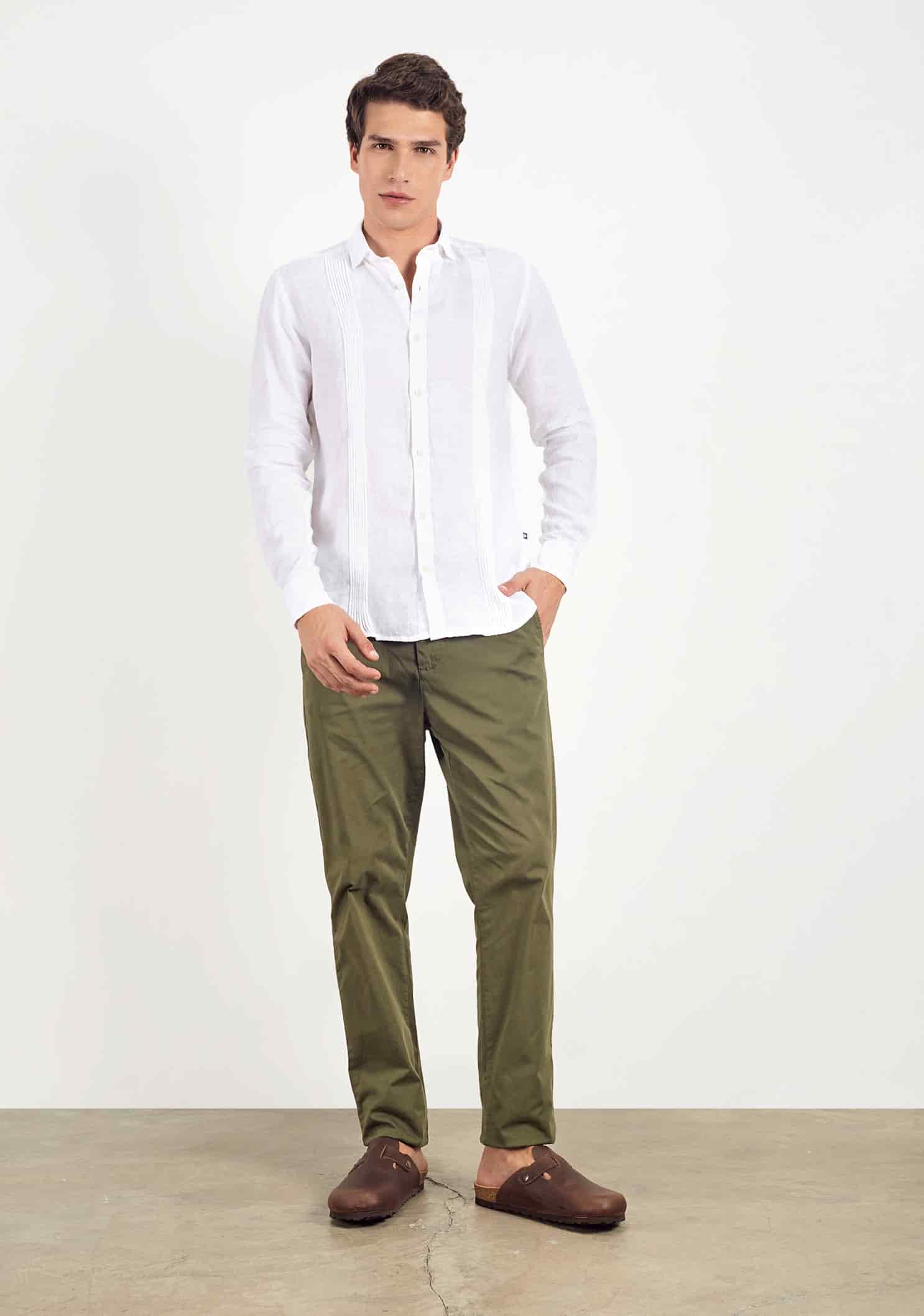 Camisa H Cachao Guayabera Blanco - miniatura 4