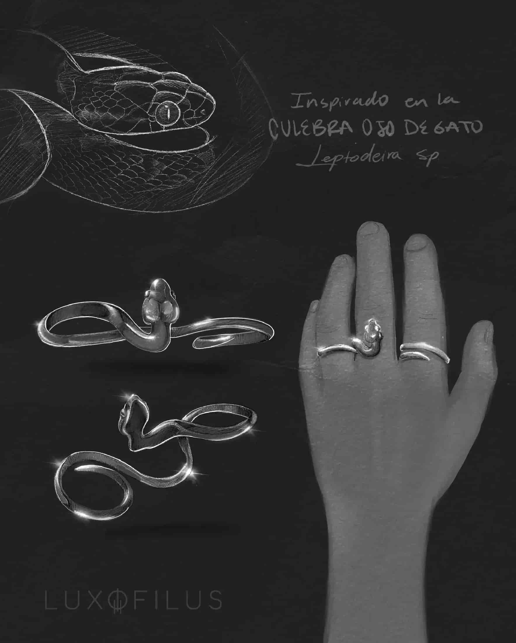 Anillo Culebra Ojo de Gato - miniatura 5