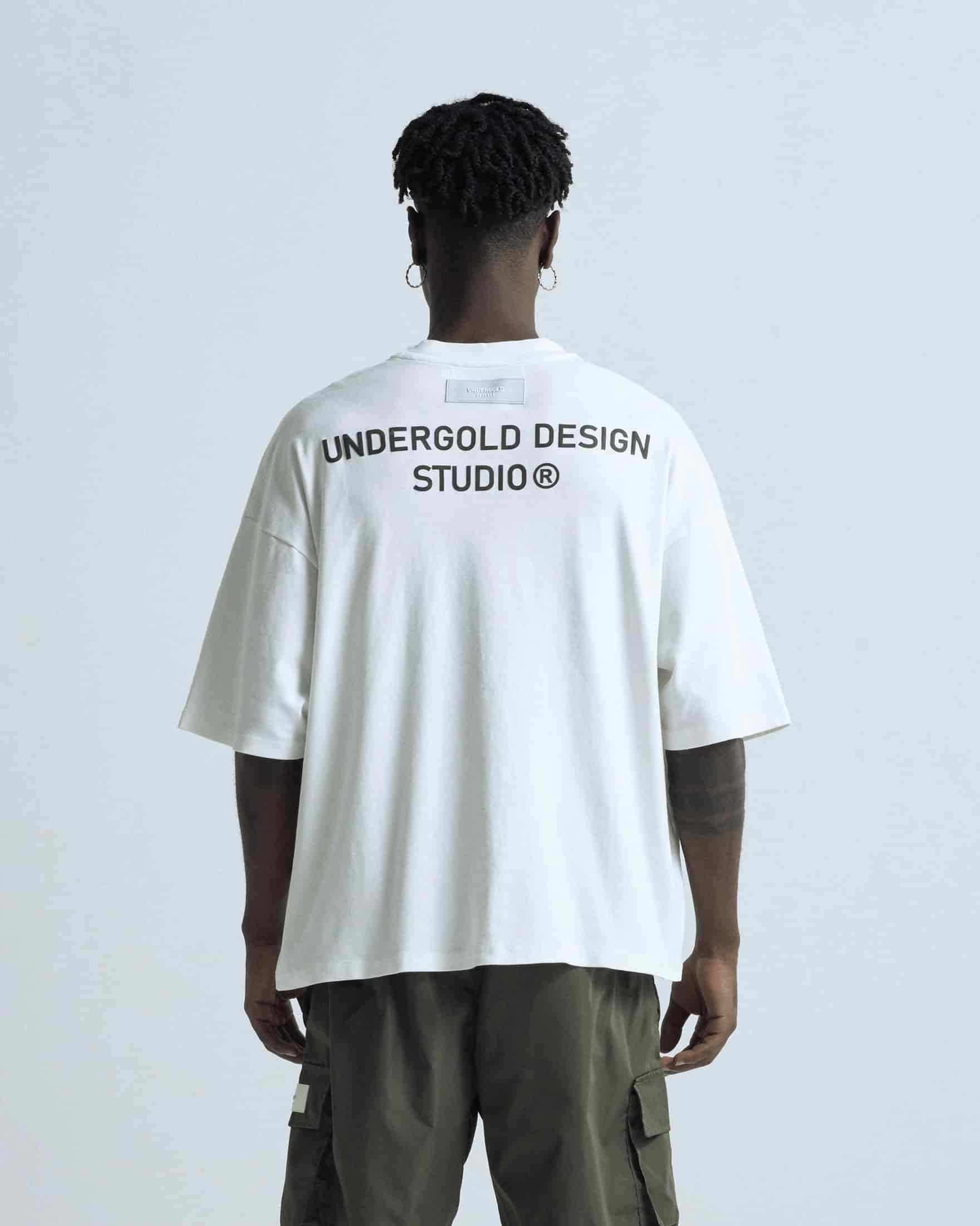 Basics Undergold Design Studio Boxy T-shirt White - miniatura 5