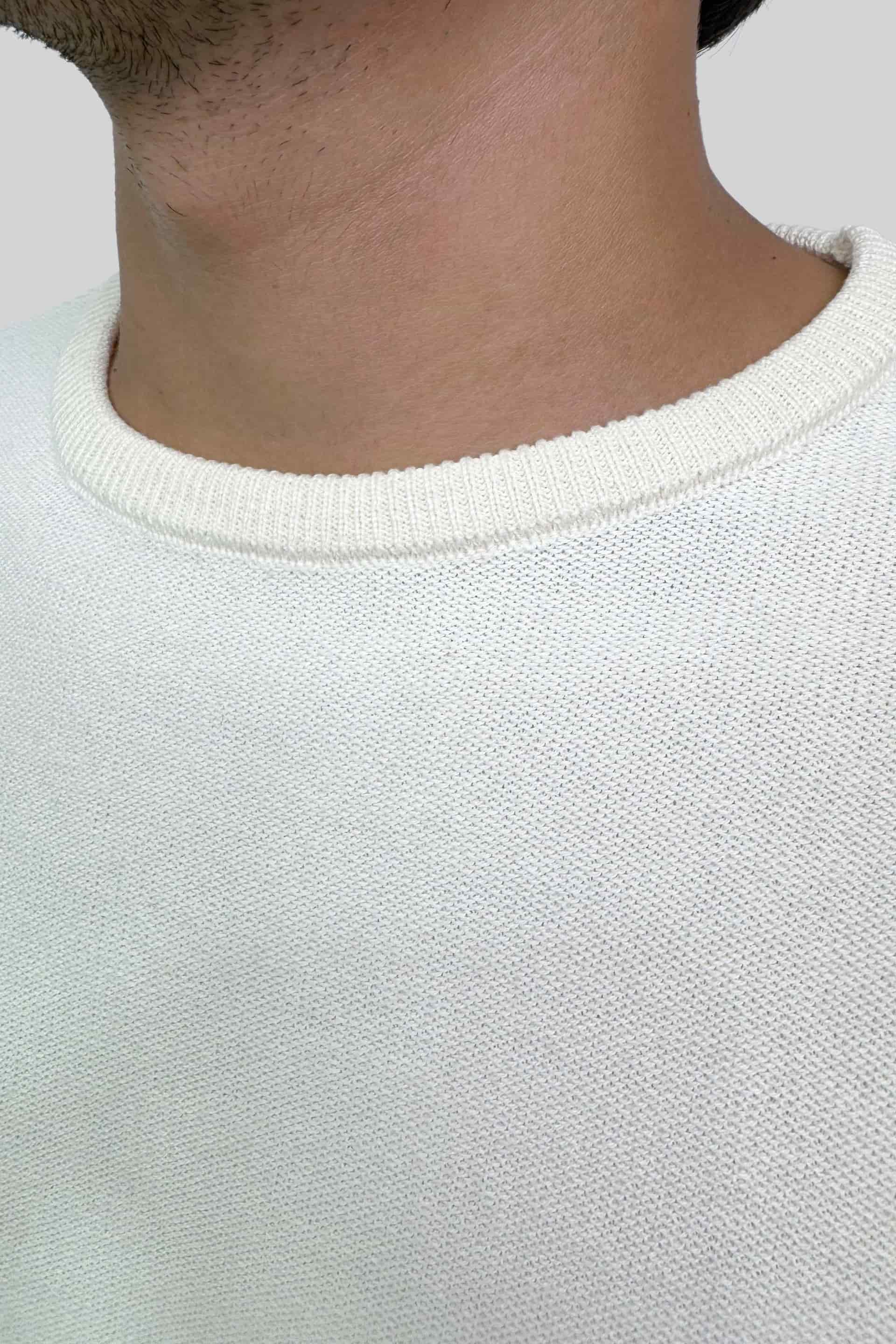 CREW NECK TEJIDA OFF WHITE - miniatura 2
