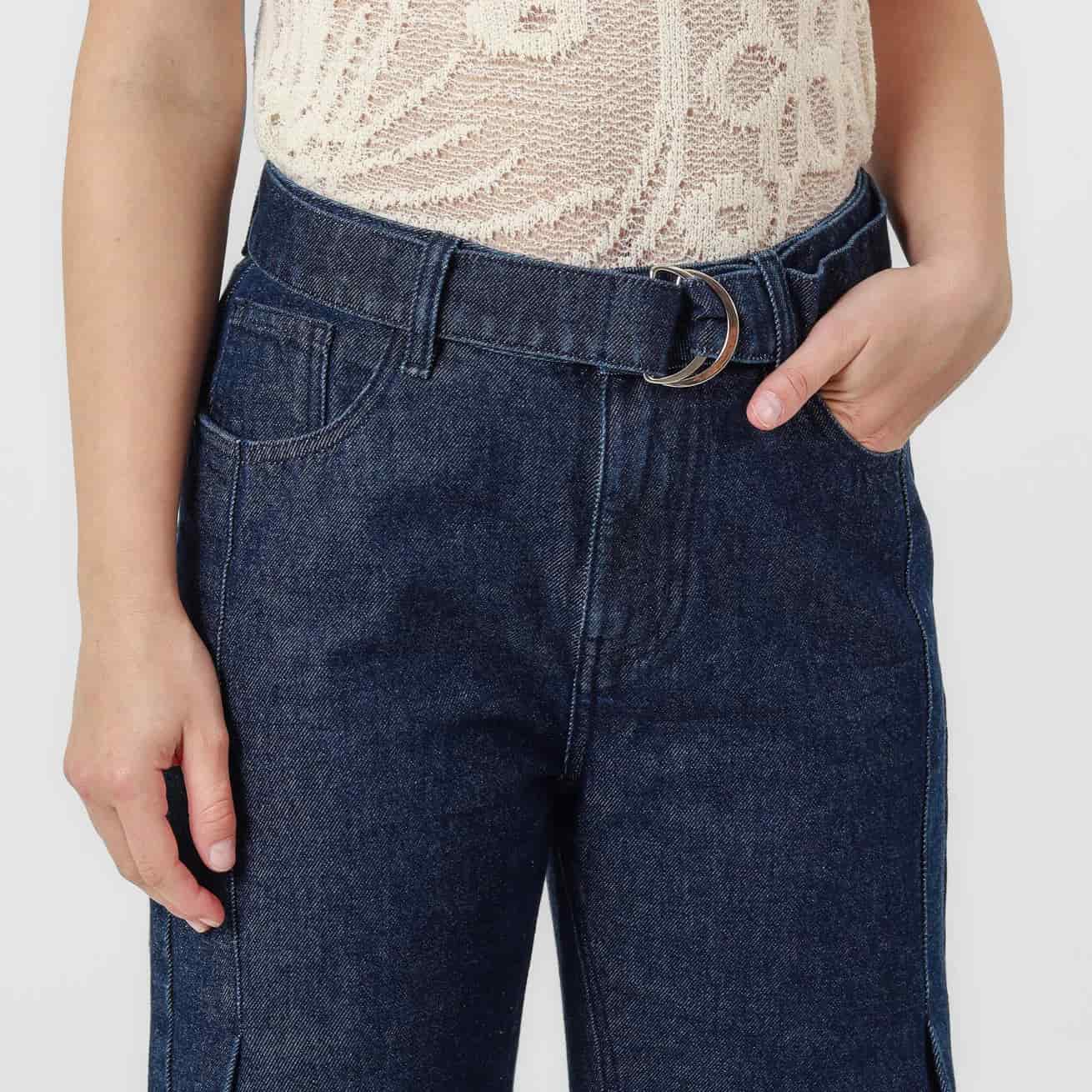 Jean Tiro Alto Bota Flare - miniatura 2
