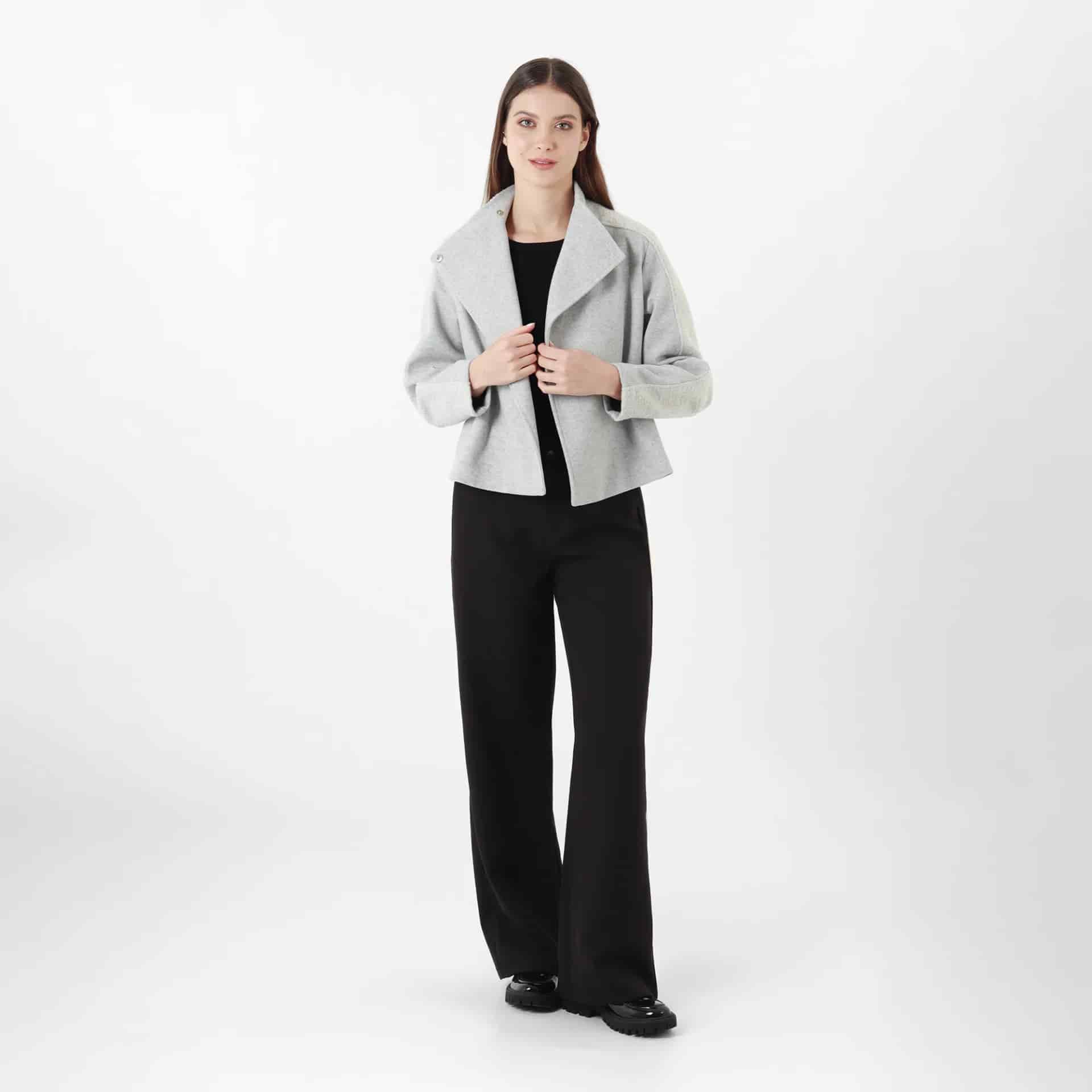 Chaqueta Cuello Alto Manga Larga - miniatura 3