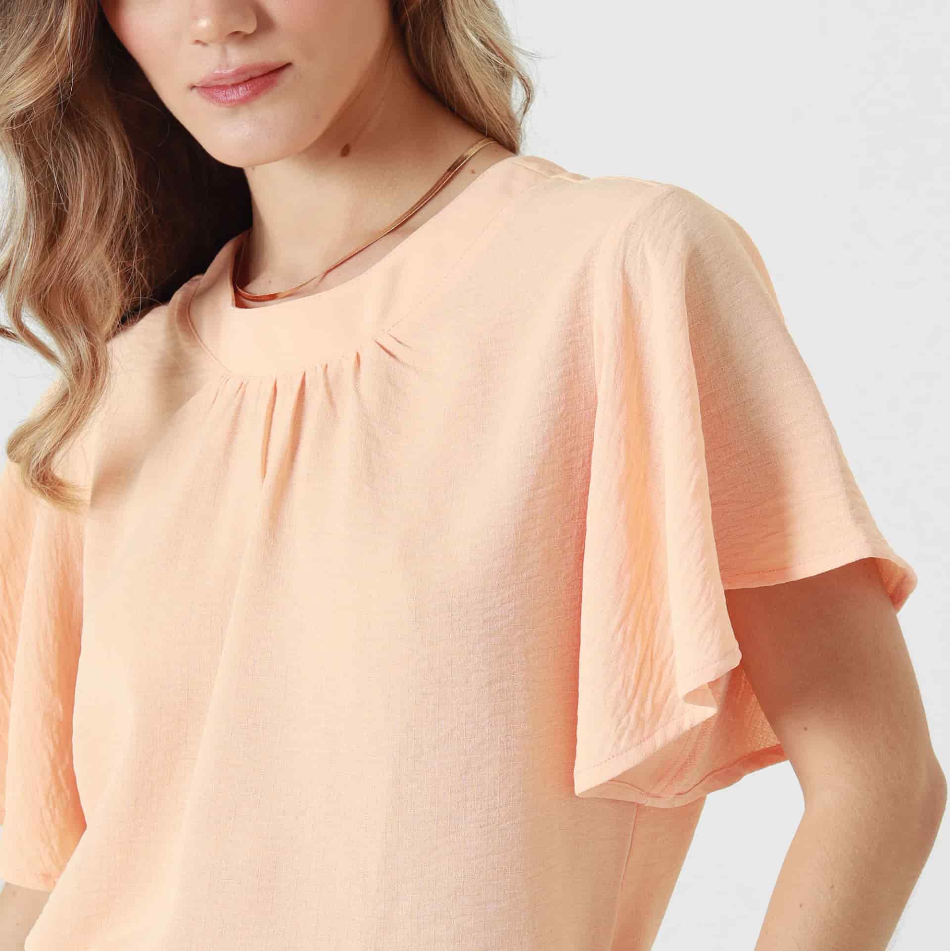 Blusa Cuello Redondo Manga Corta - miniatura 3