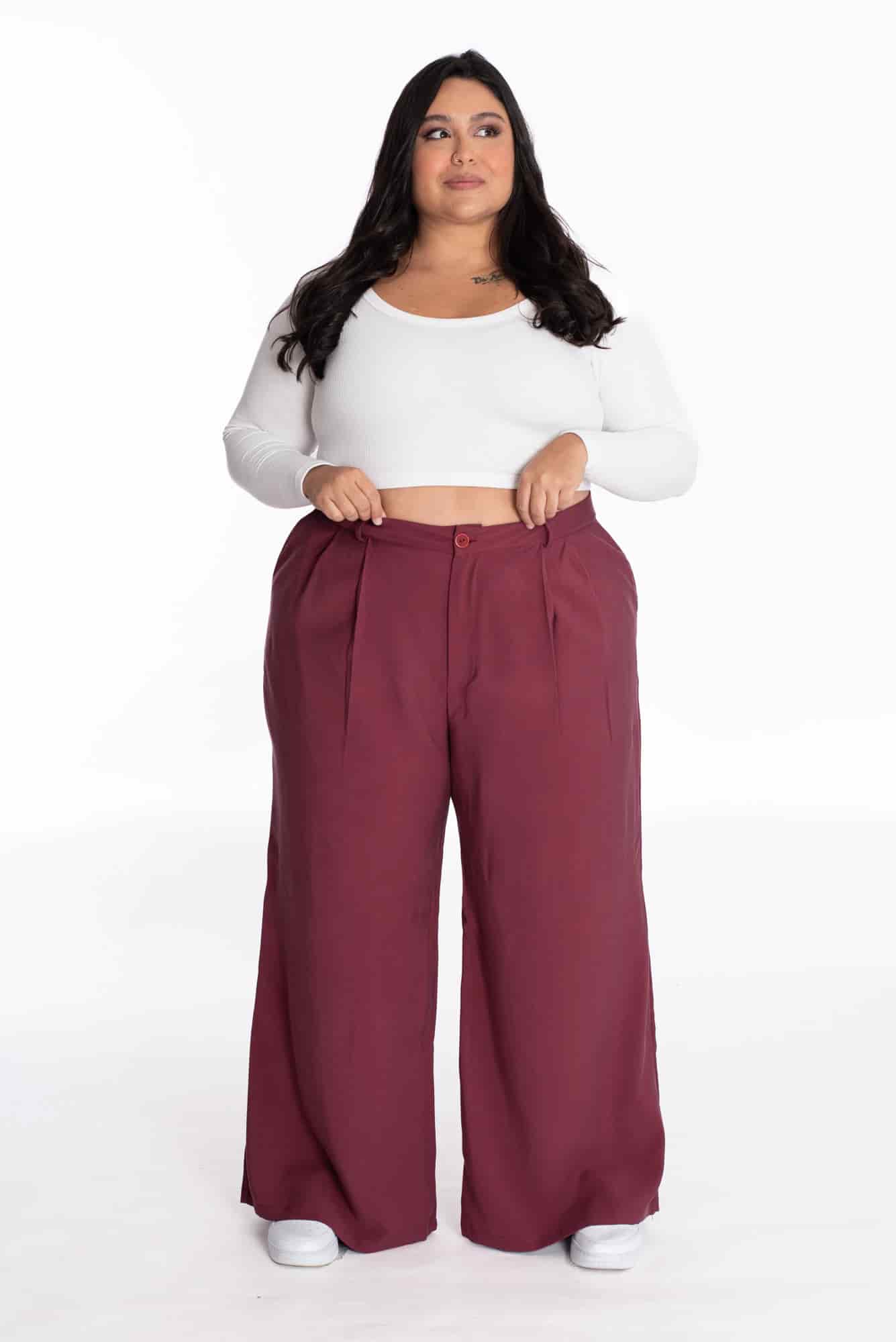 Pantalón Larisa Vino Tinto - miniatura 10