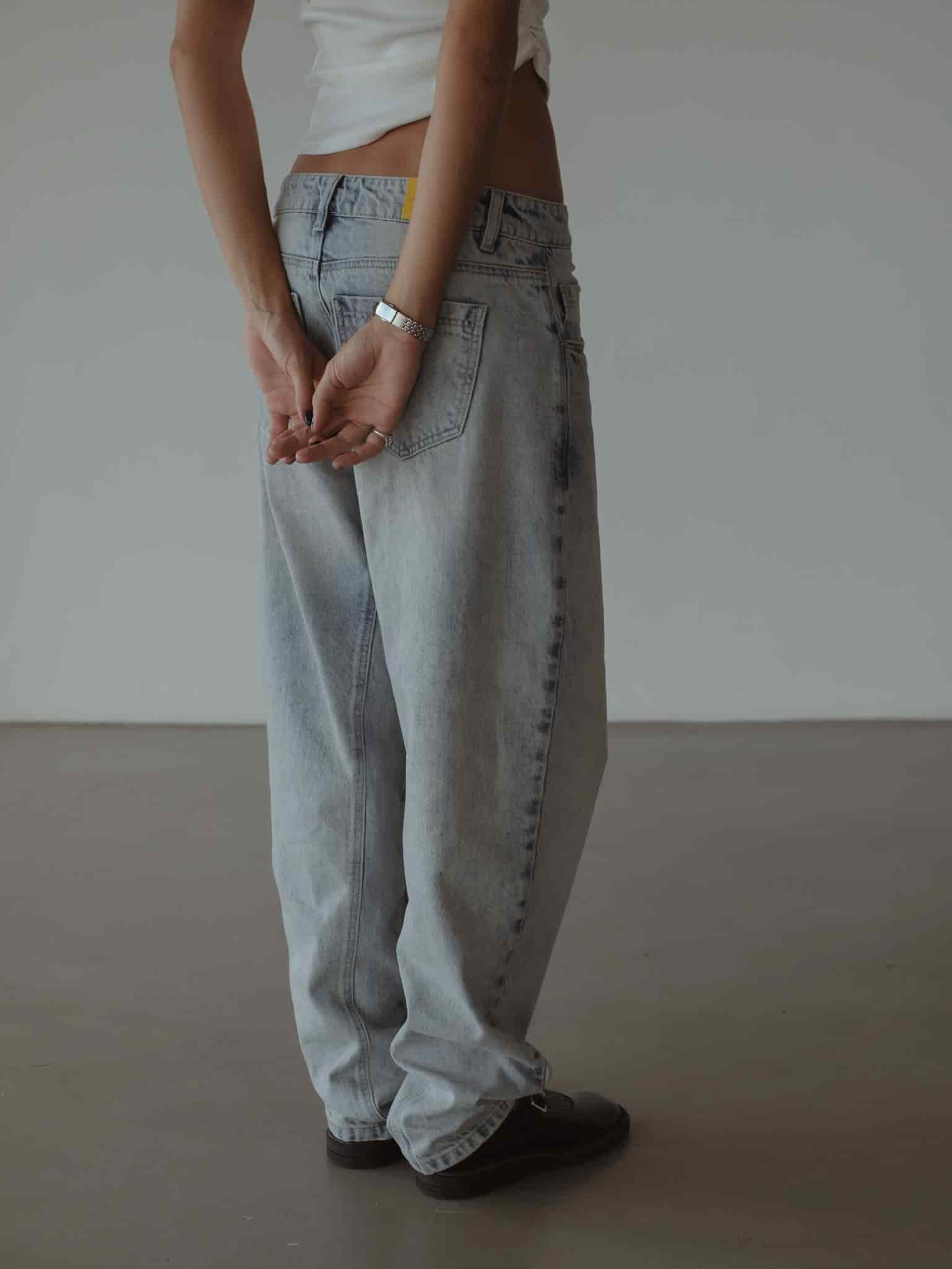 LONG BARREL JEAN - OLD LIGHT BLUE - miniatura 10