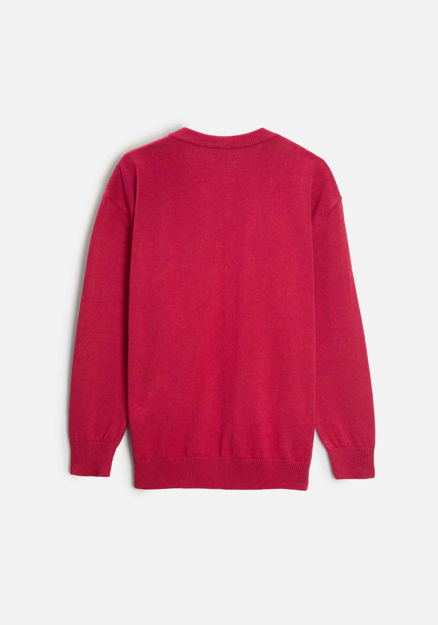 Saco H Newark Cuello V Rojo Cereza - miniatura 3