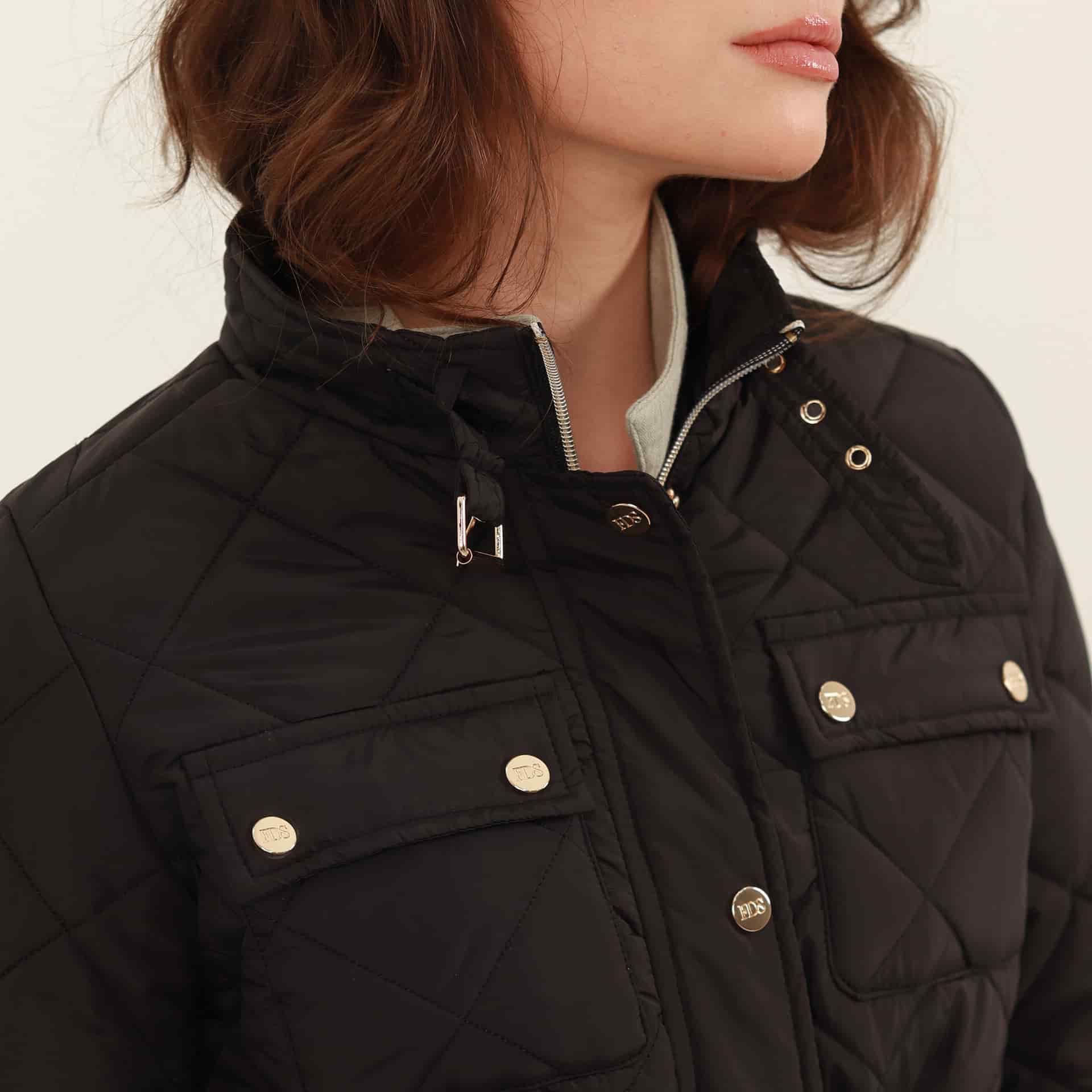 Chaqueta larga acolchada con ajuste en cintura - miniatura 6